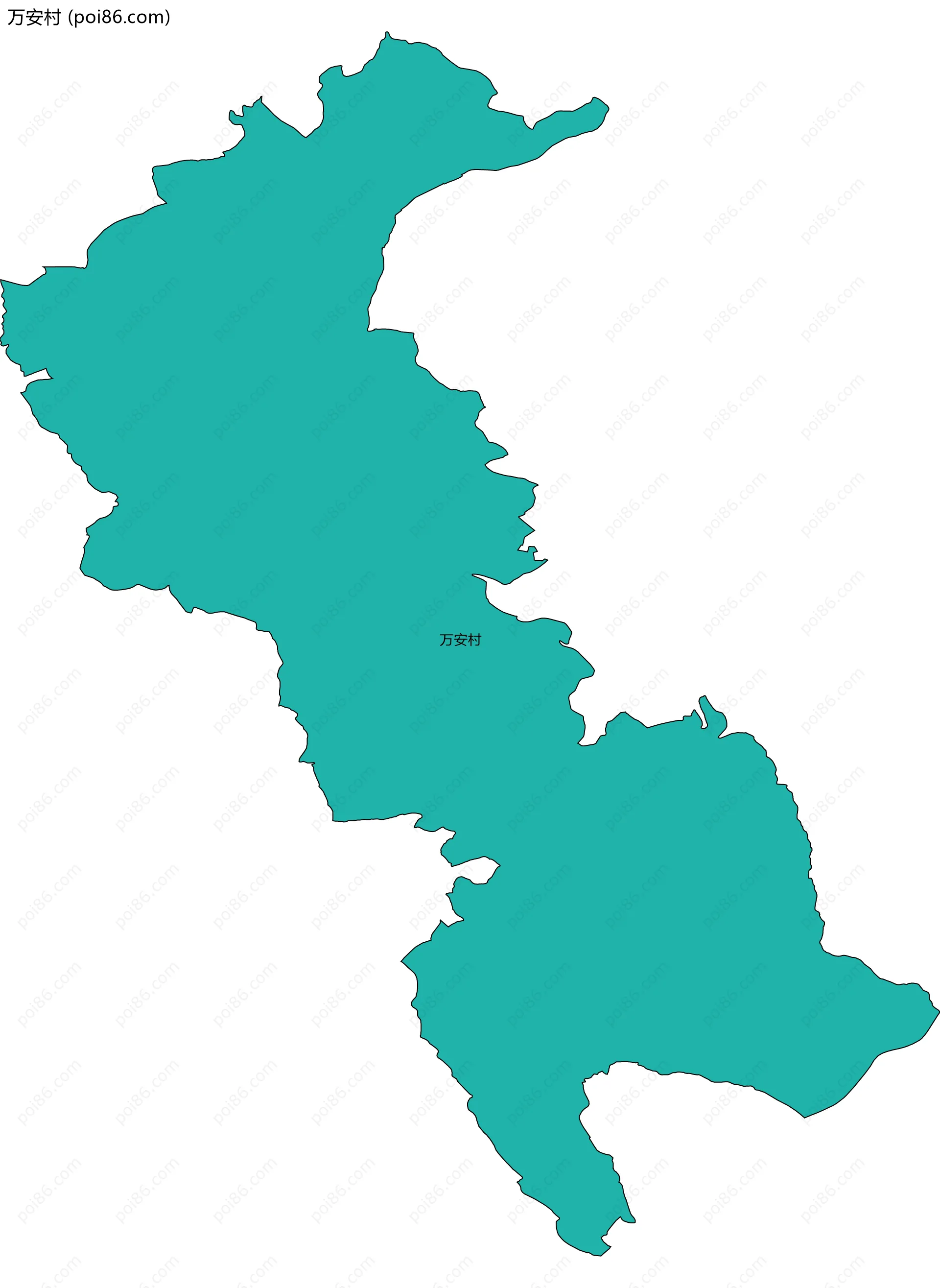 万安村边界地图