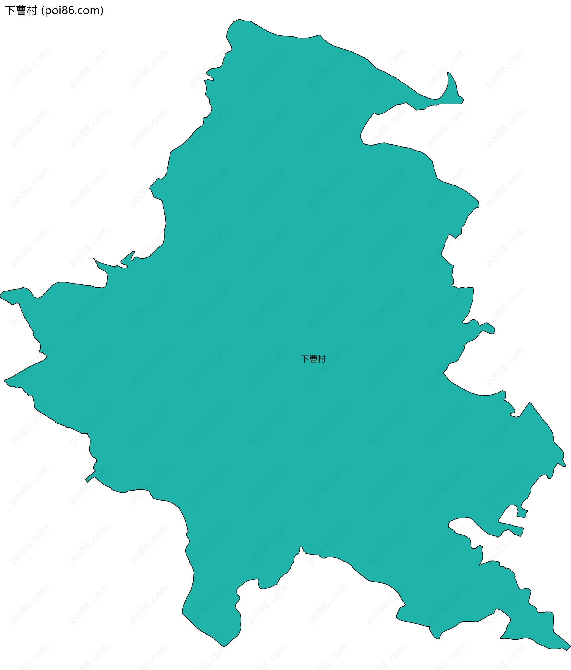 下曹村边界地图