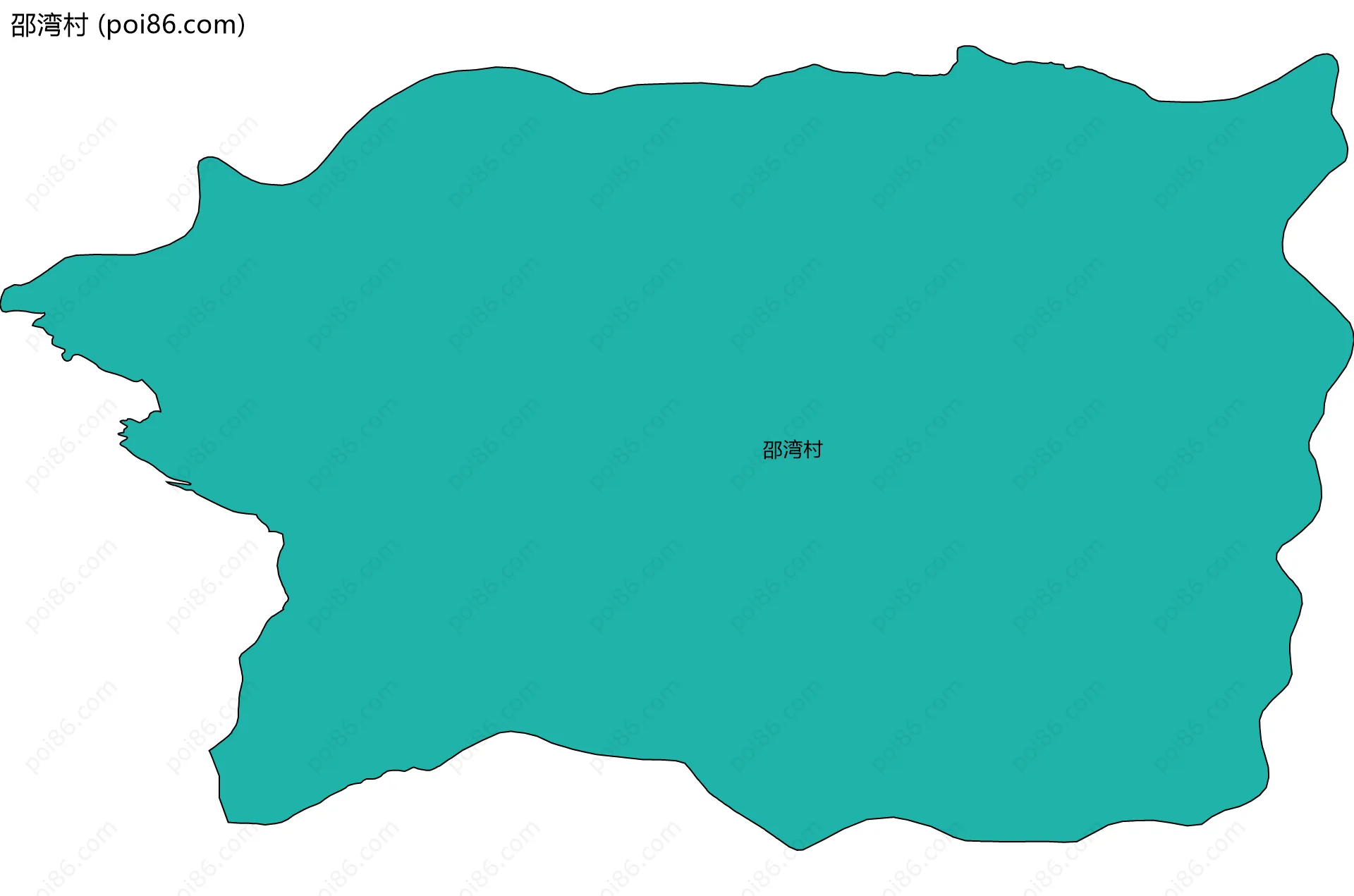 邵湾村边界地图