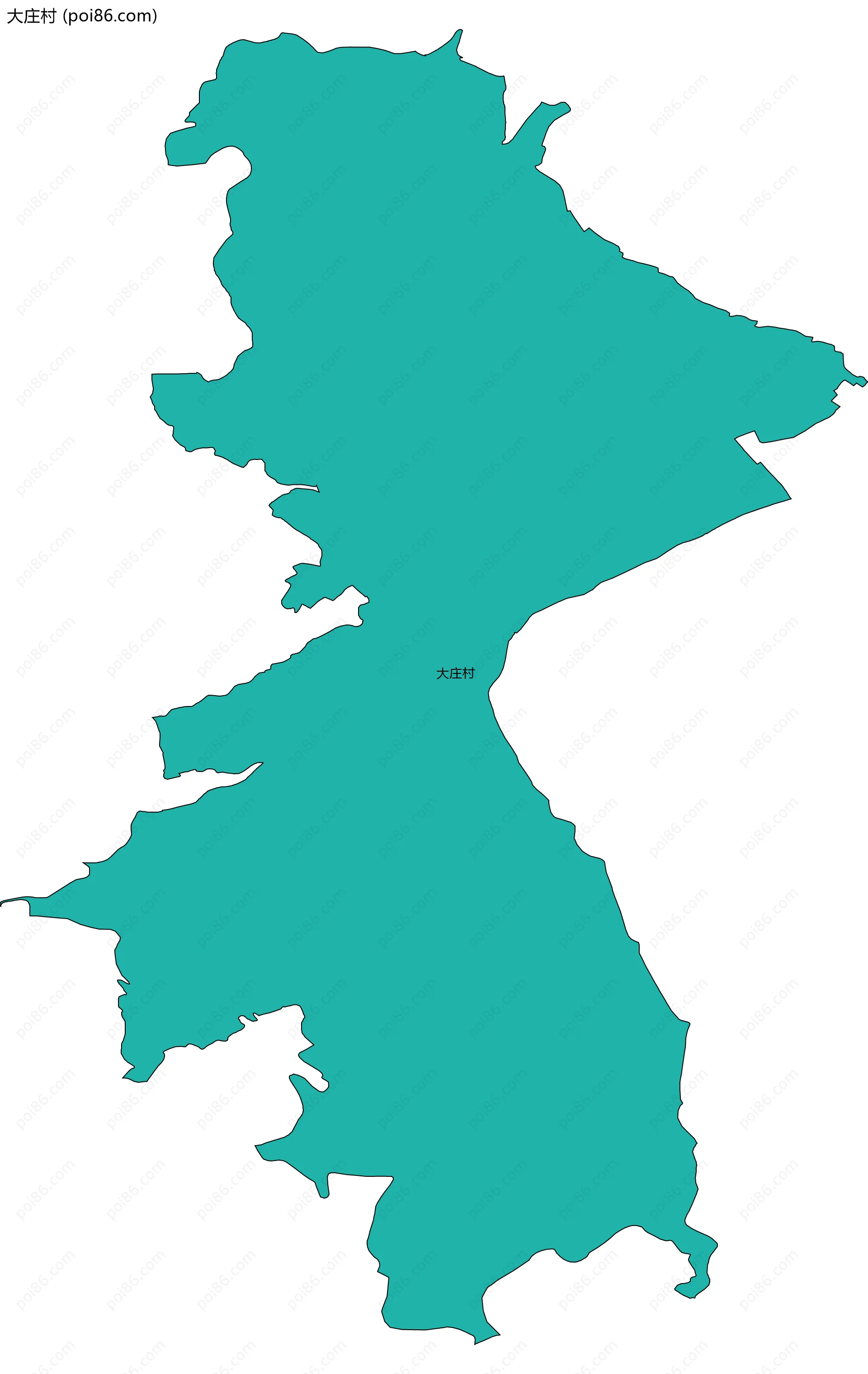 大庄村边界地图