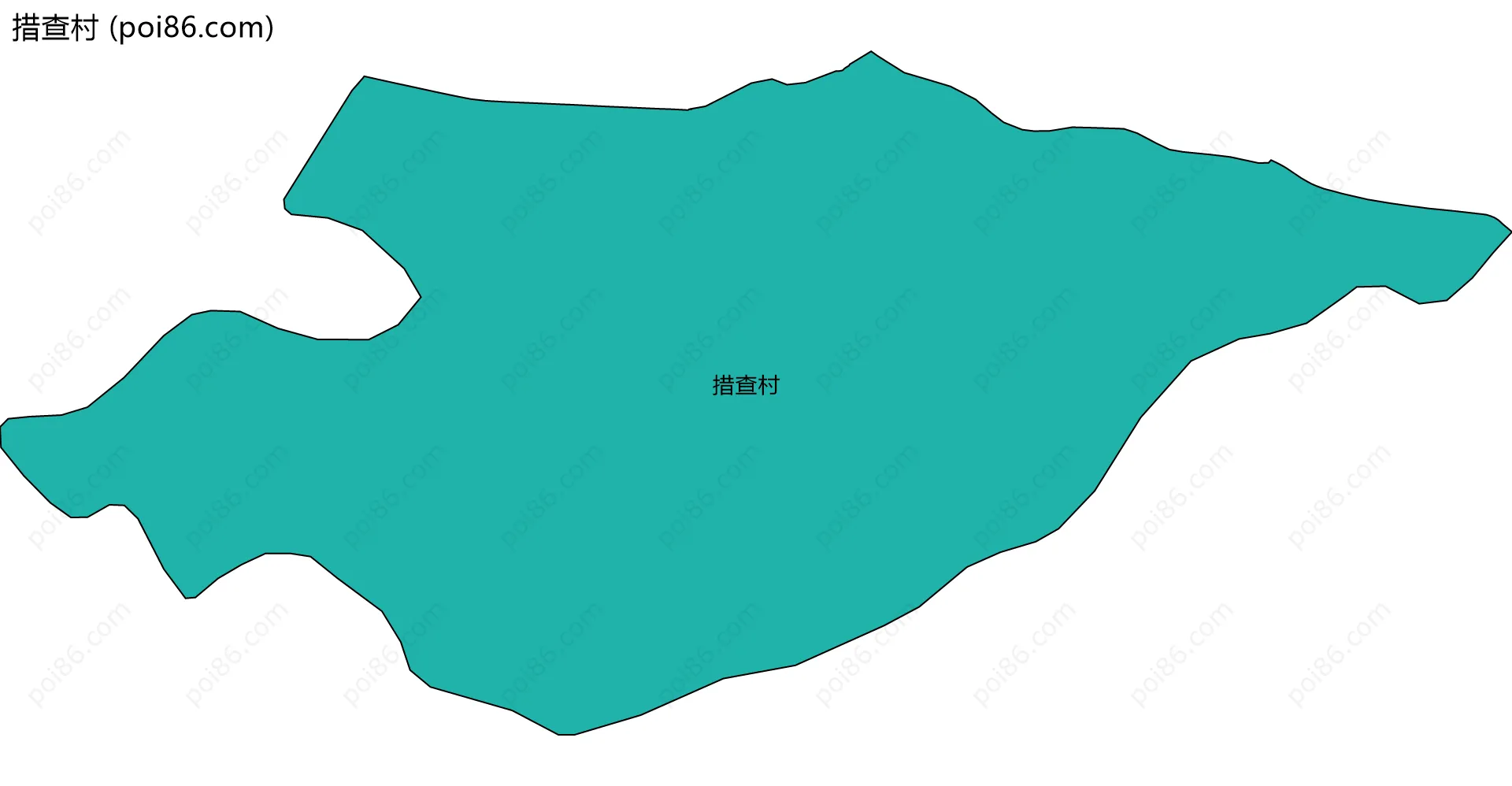 措查村边界地图