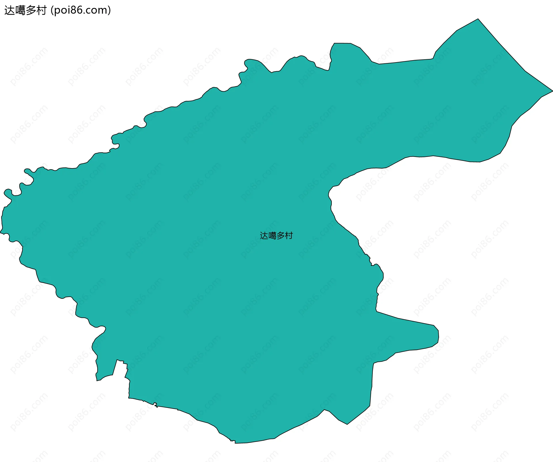达噶多村边界地图