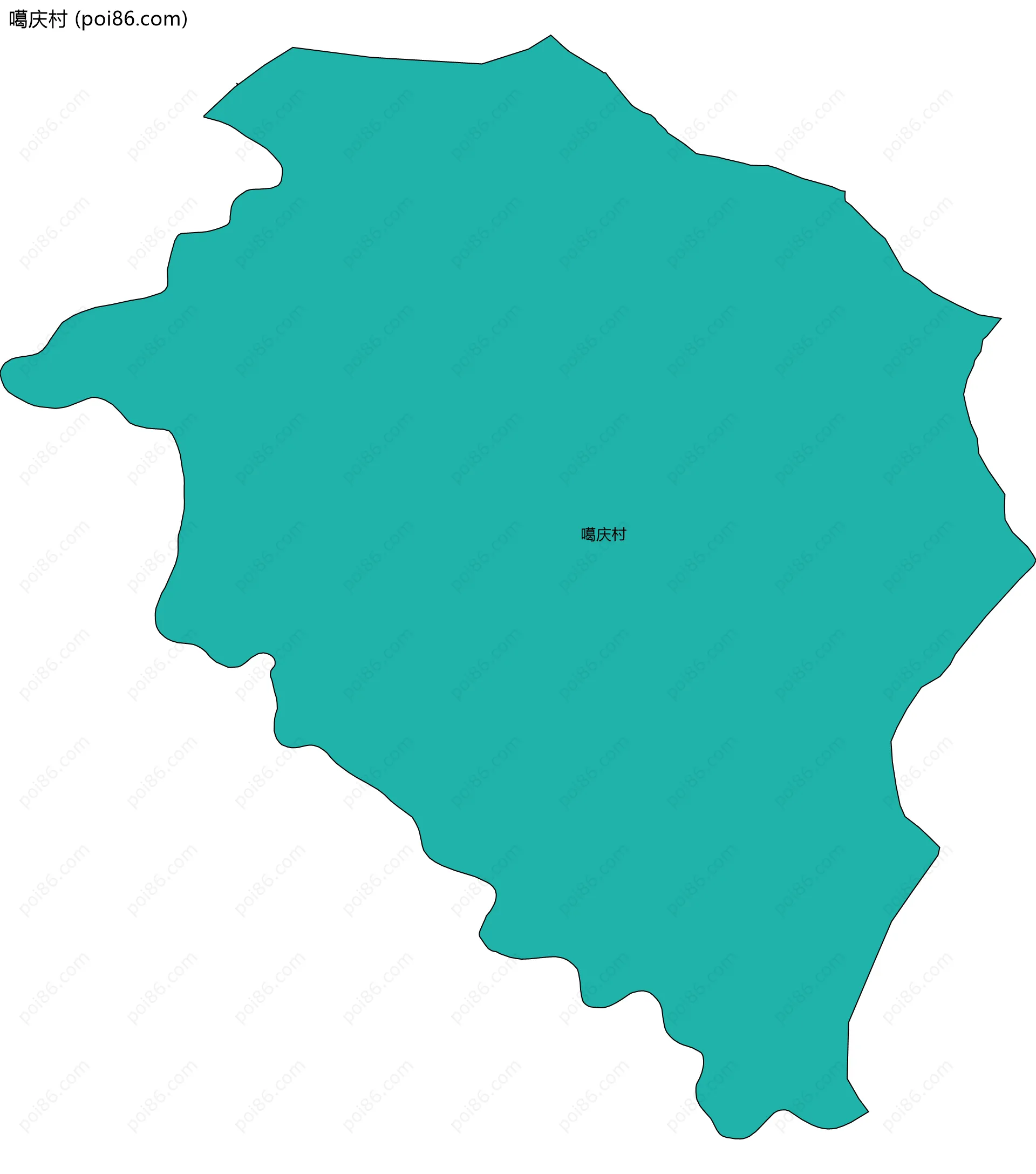 噶庆村边界地图