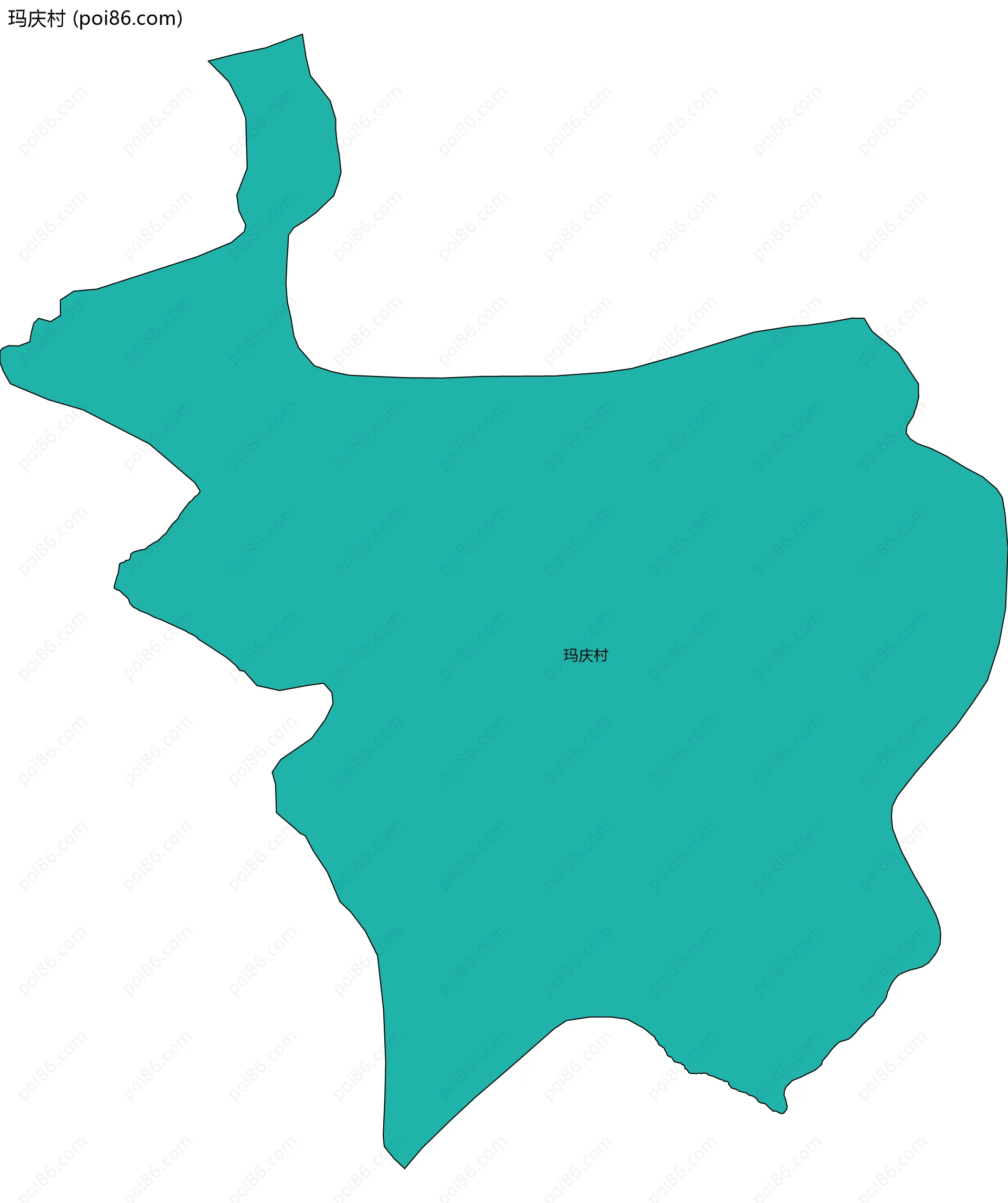 玛庆村边界地图