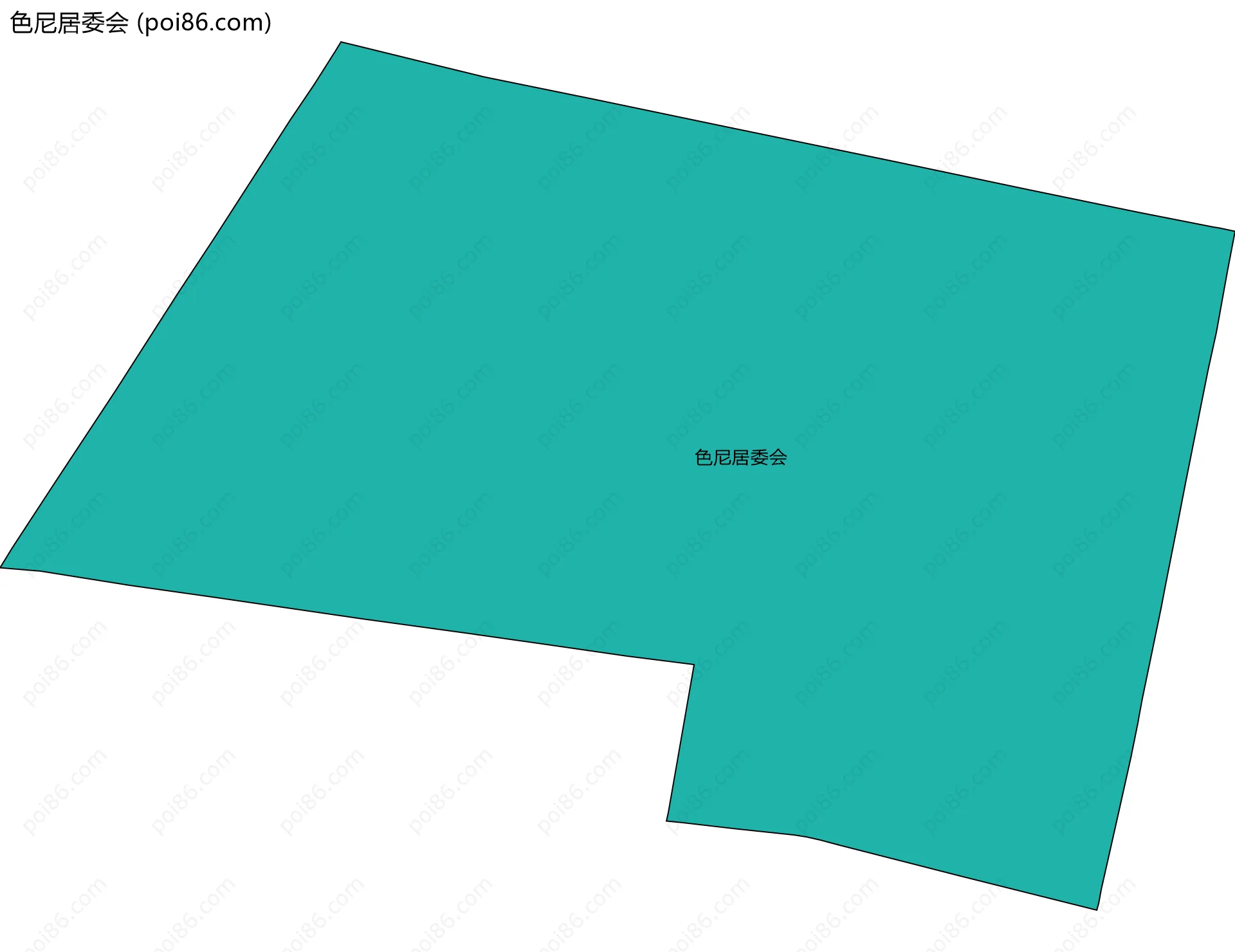 色尼居委会边界地图