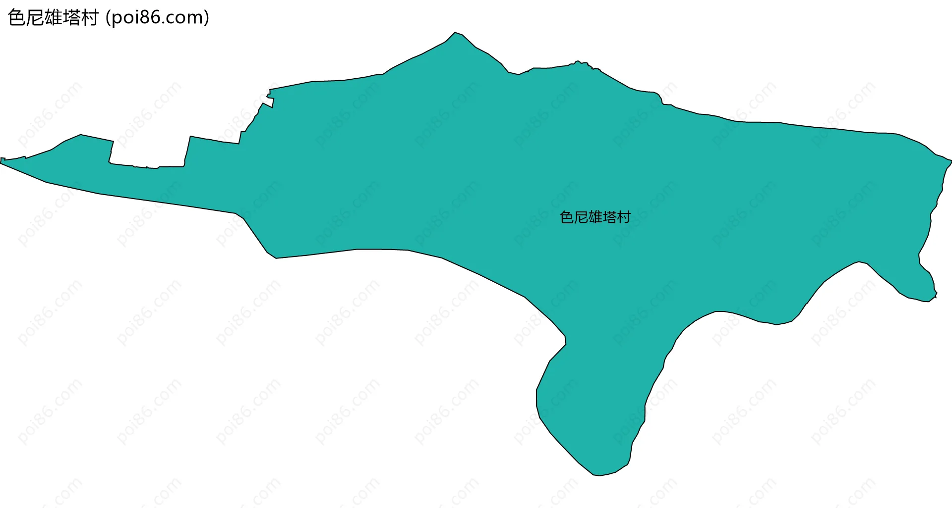 色尼雄塔村边界地图