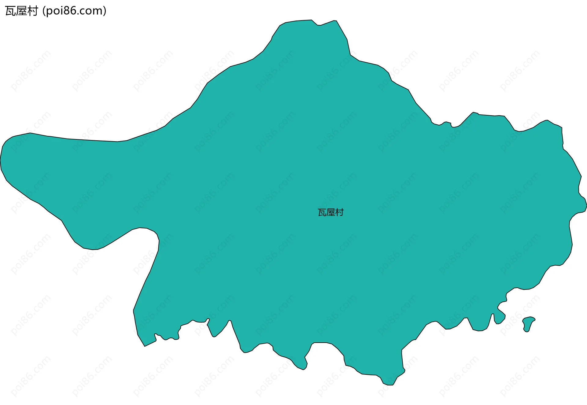瓦屋村边界地图