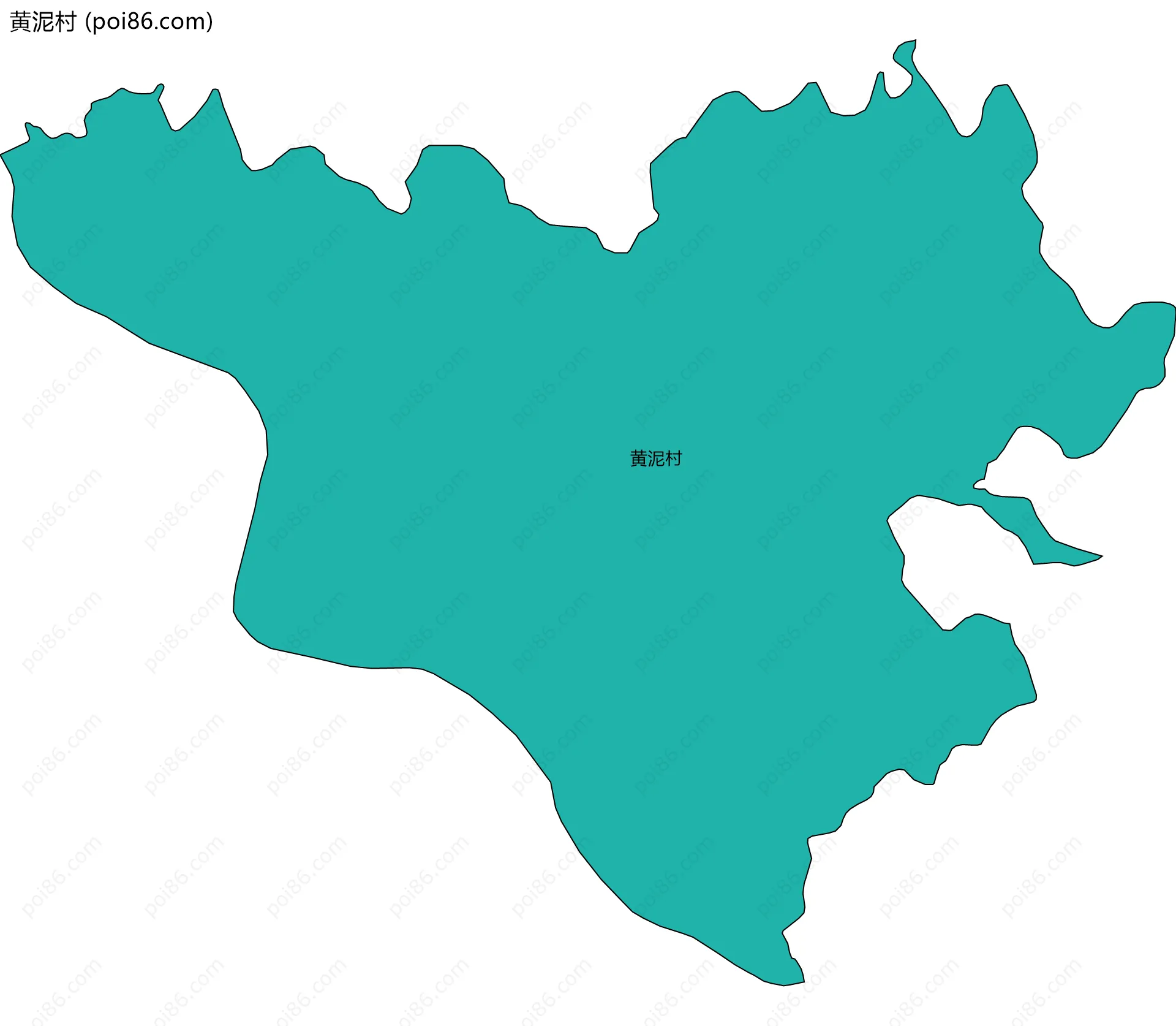 黄泥村边界地图