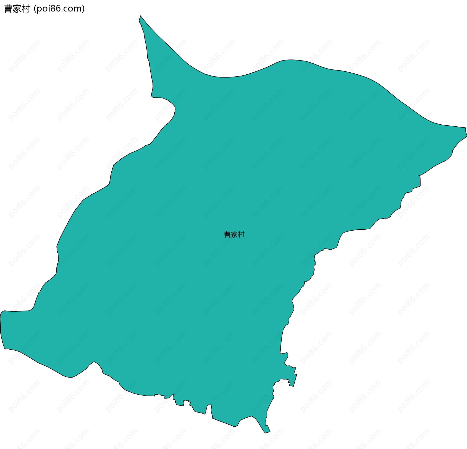 曹家村边界地图