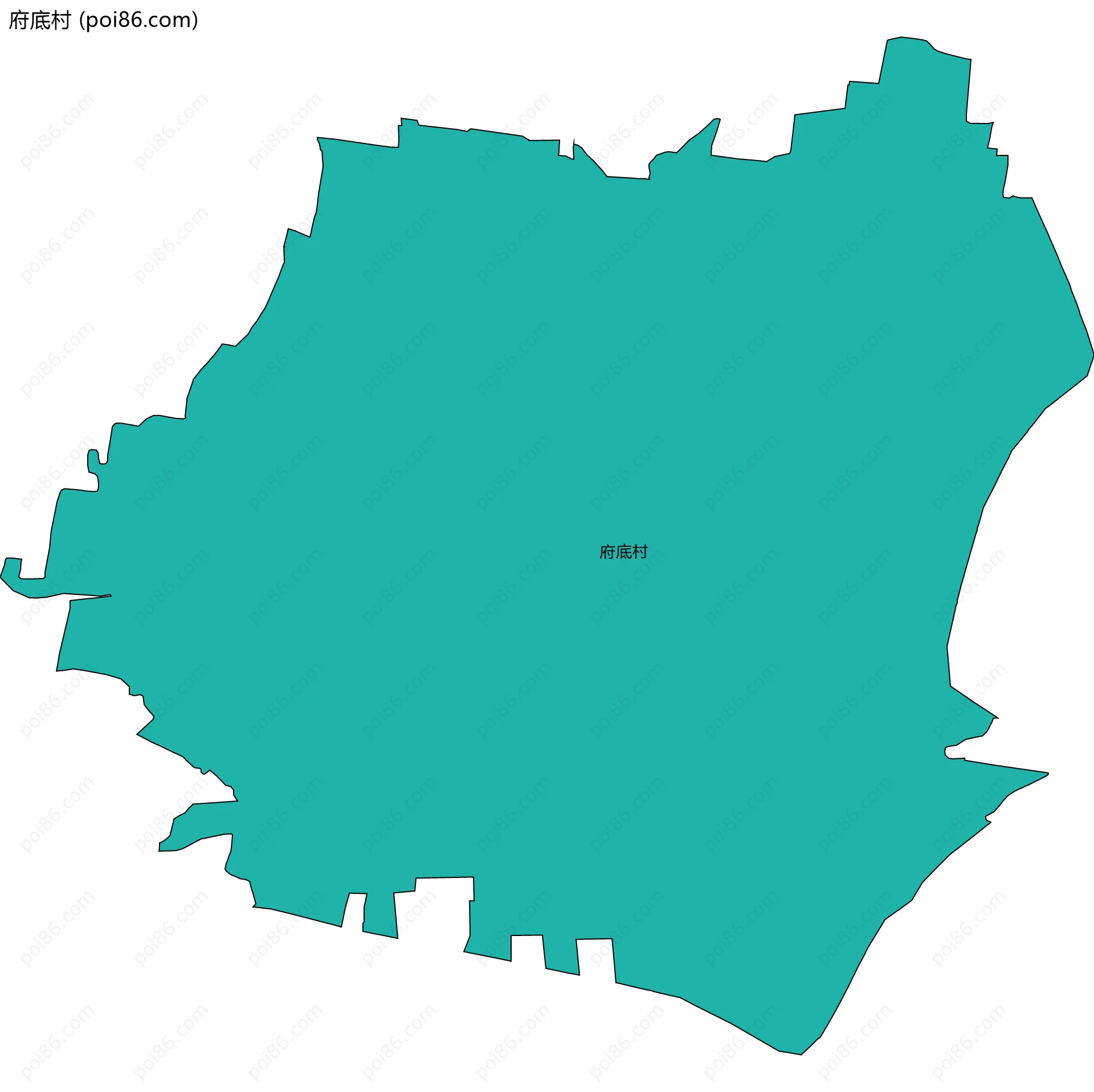 府底村边界地图