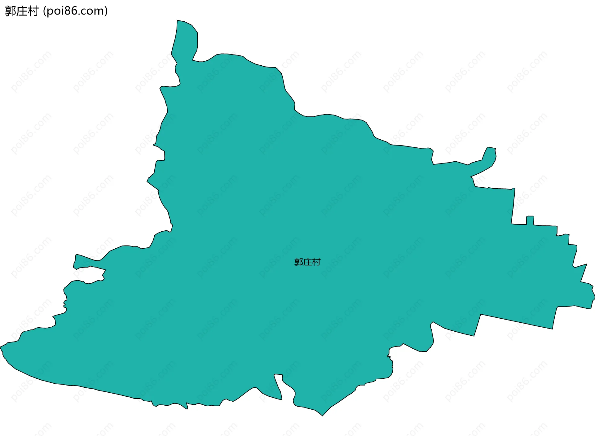 郭庄村边界地图