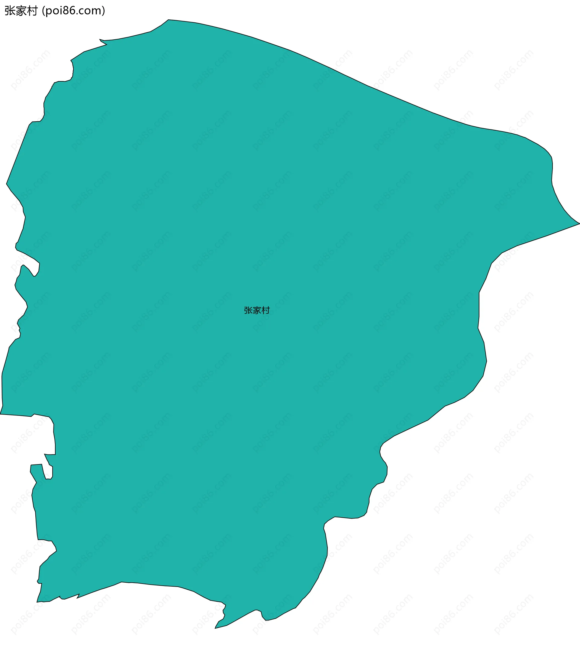 张家村边界地图