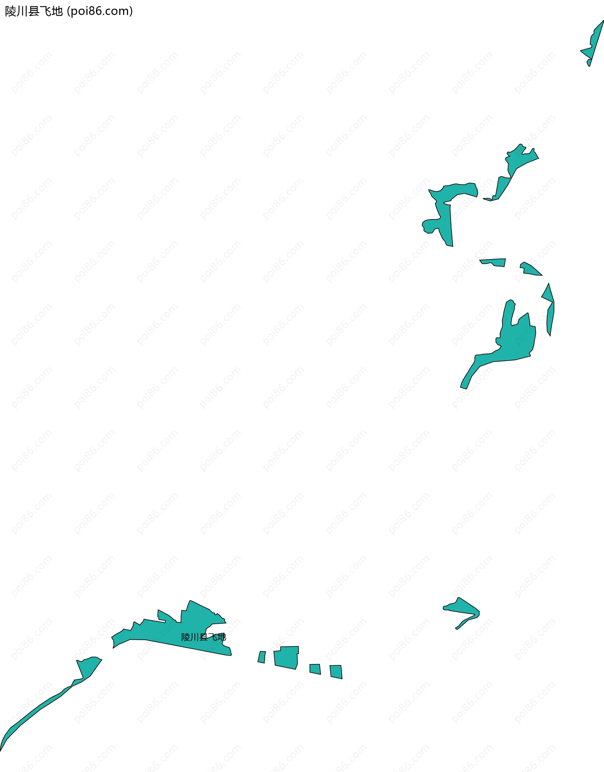 陵川县飞地边界地图