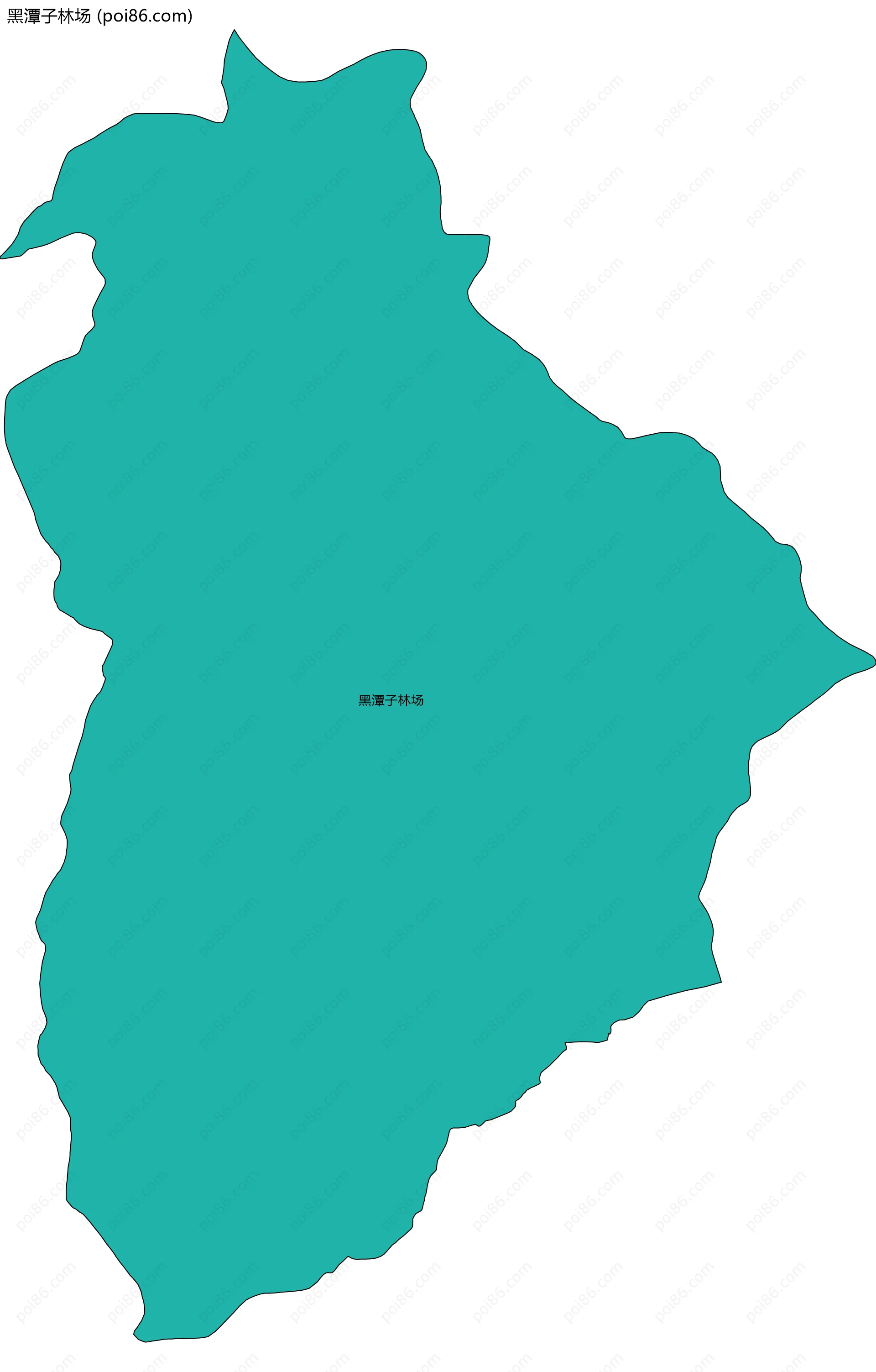 黑潭子林场边界地图