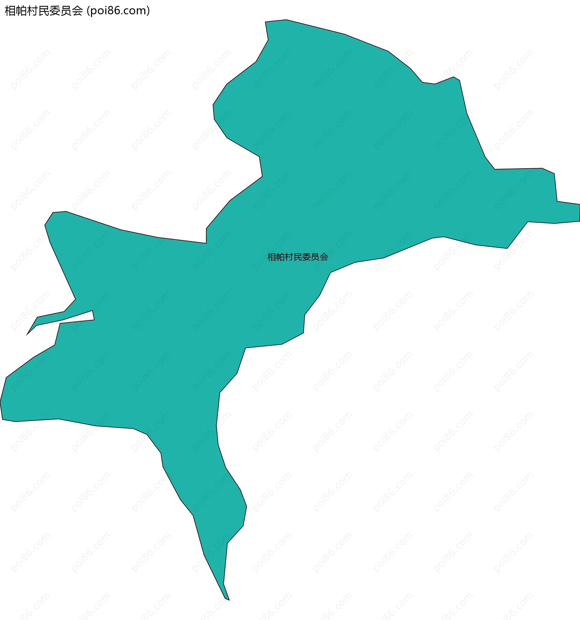 相帕村民委员会边界地图