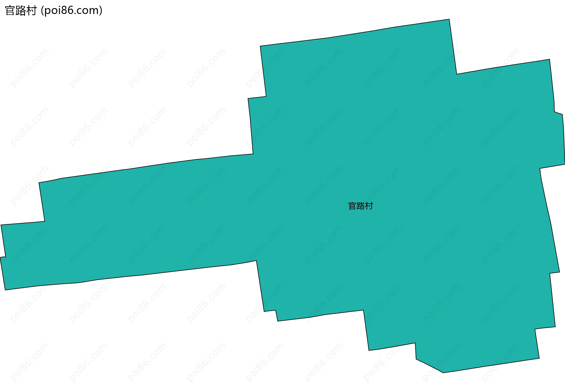 官路村边界地图