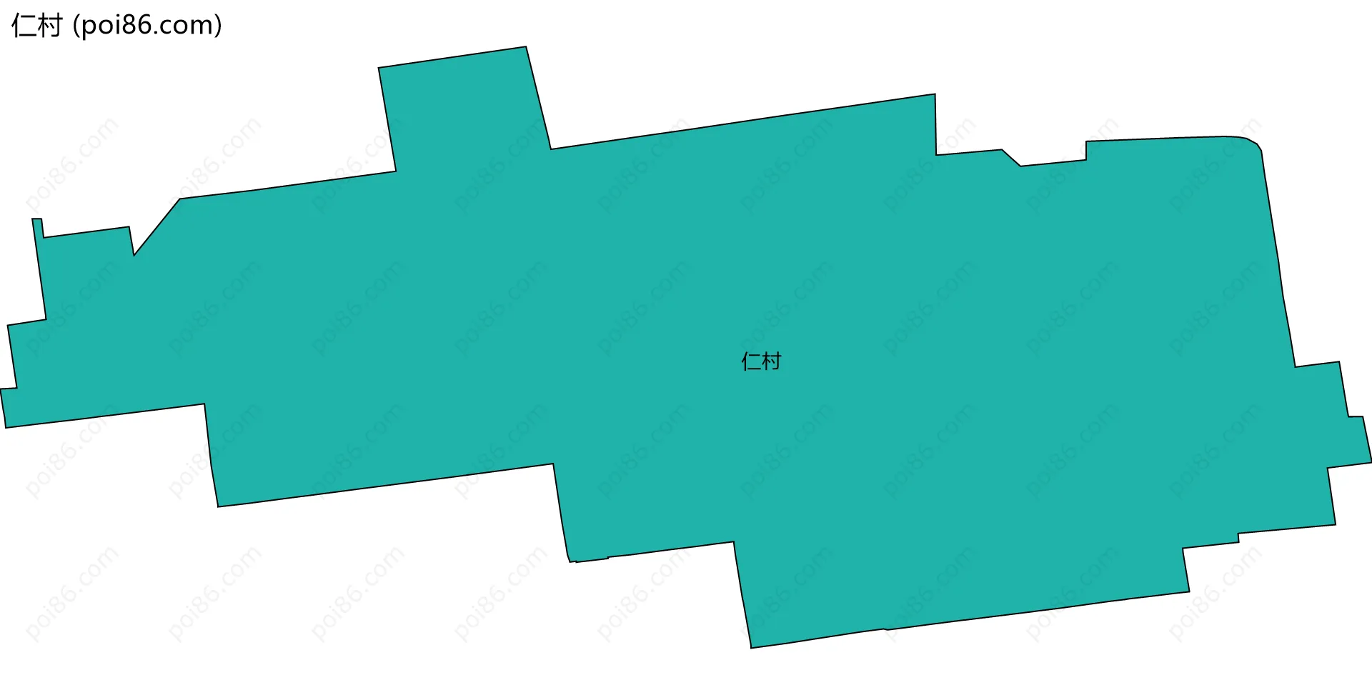 仁村边界地图