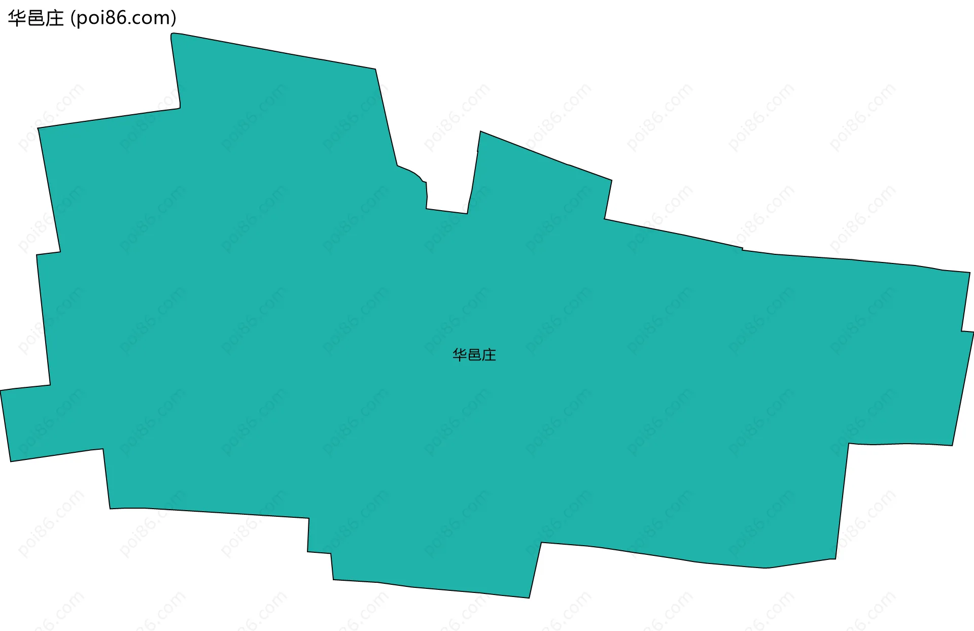 华邑庄边界地图