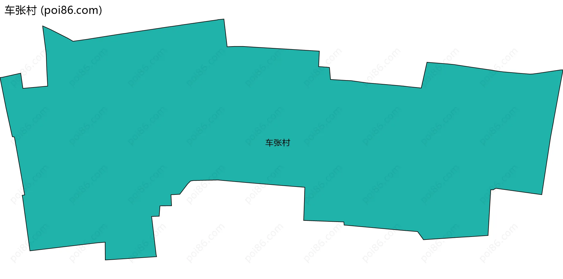 车张村边界地图