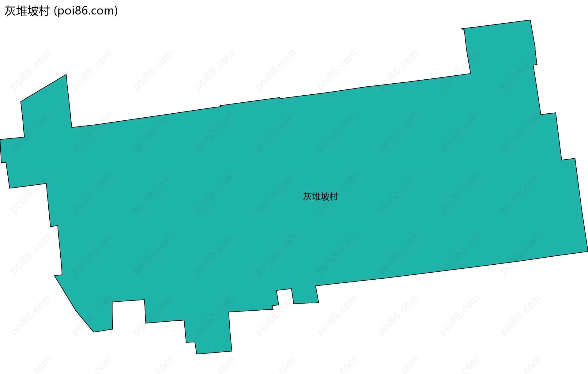 灰堆坡村边界地图