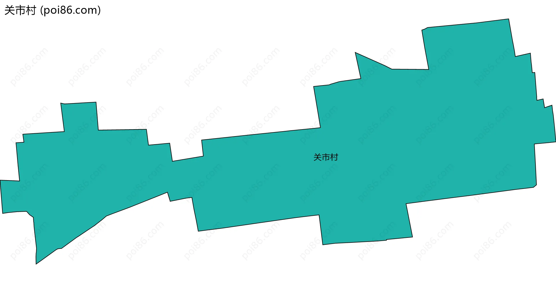 关市村边界地图
