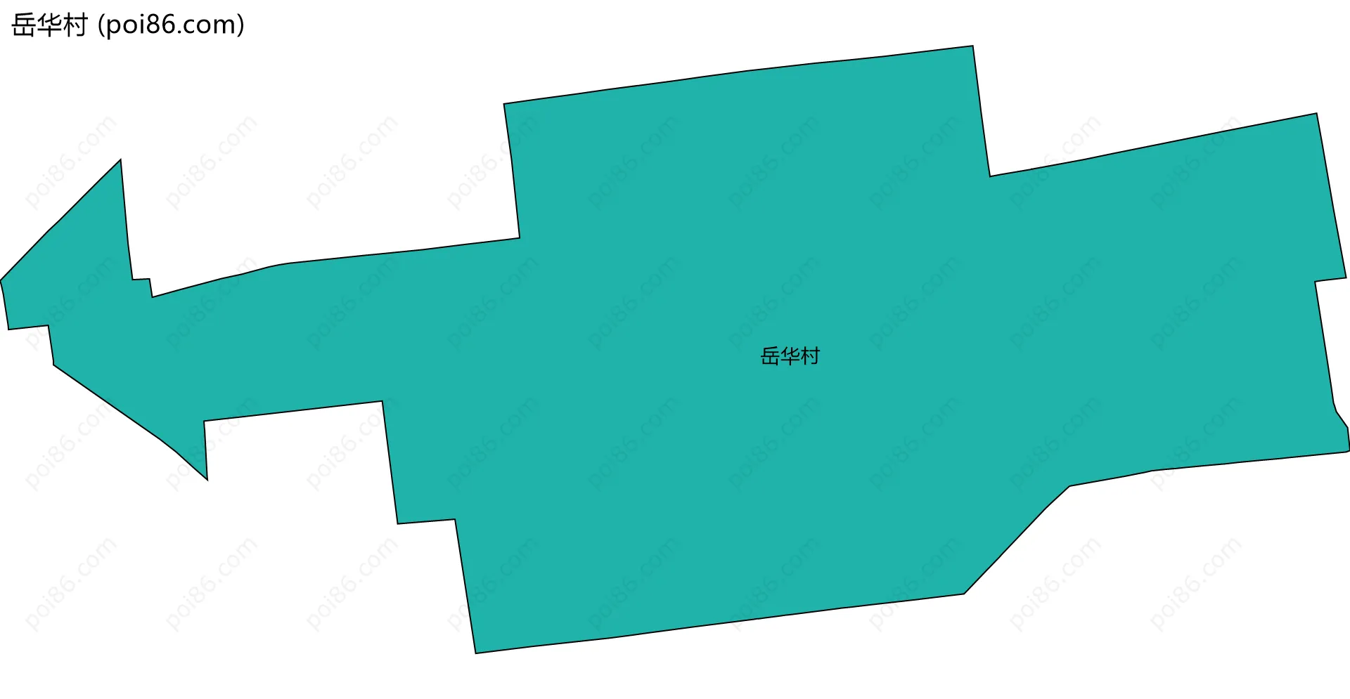 岳华村边界地图