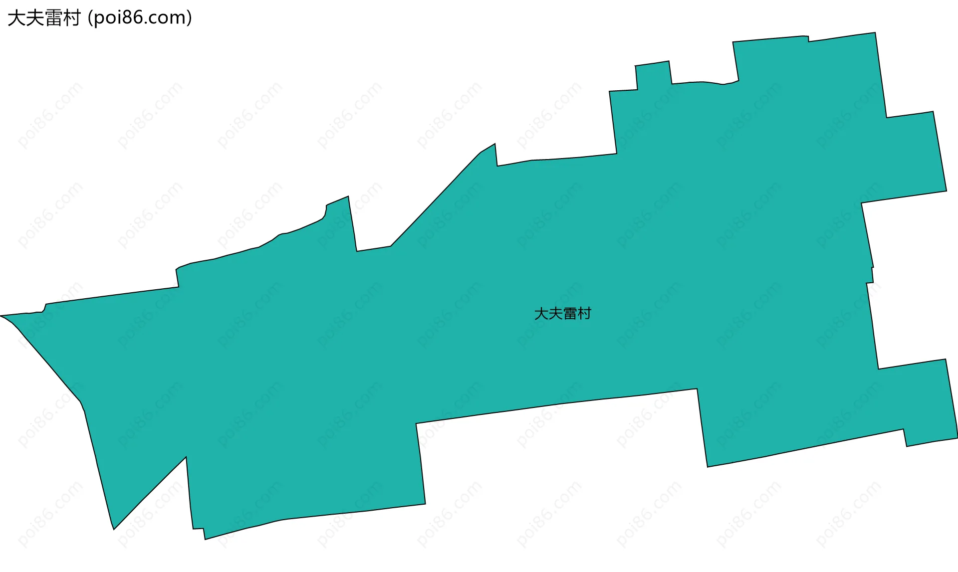 大夫雷村边界地图