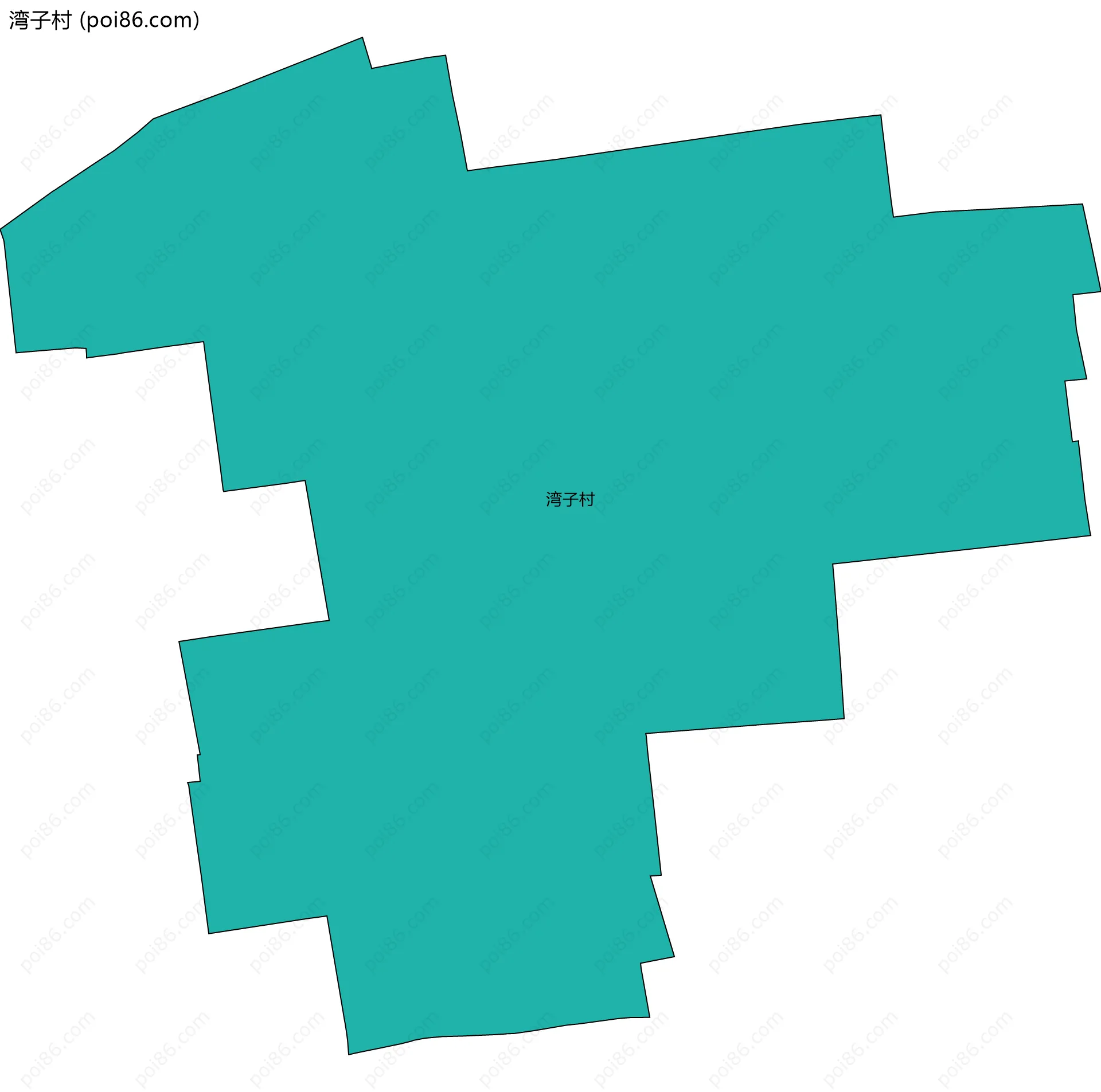 湾子村边界地图