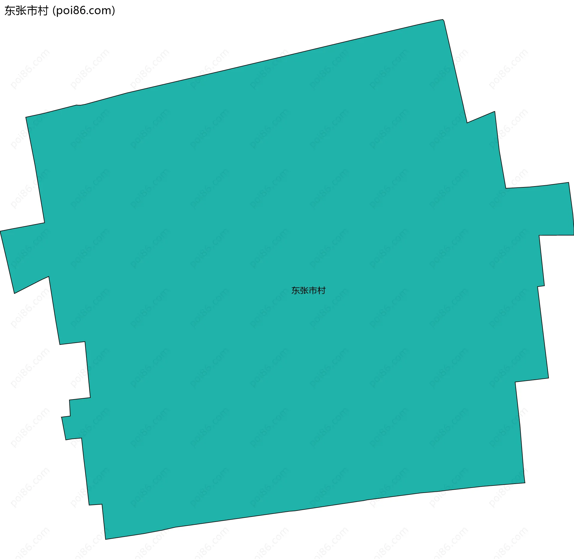 东张市村边界地图