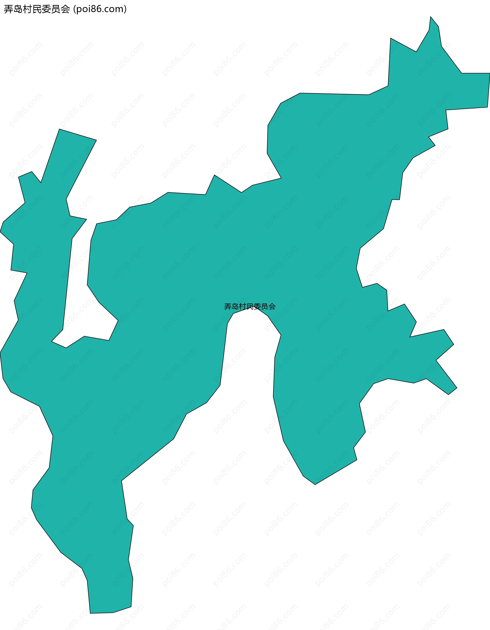 弄岛村民委员会边界地图