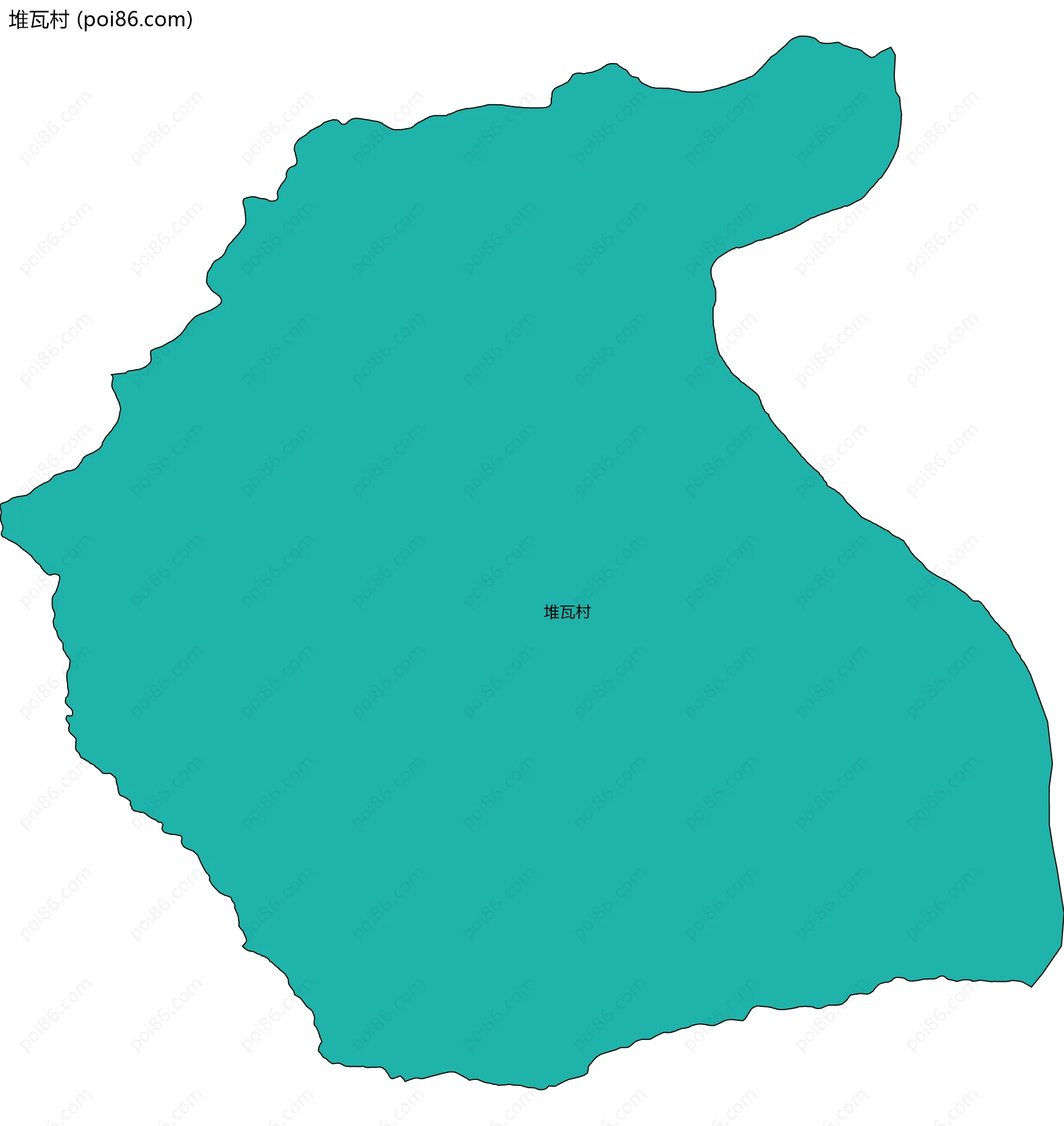 堆瓦村边界地图