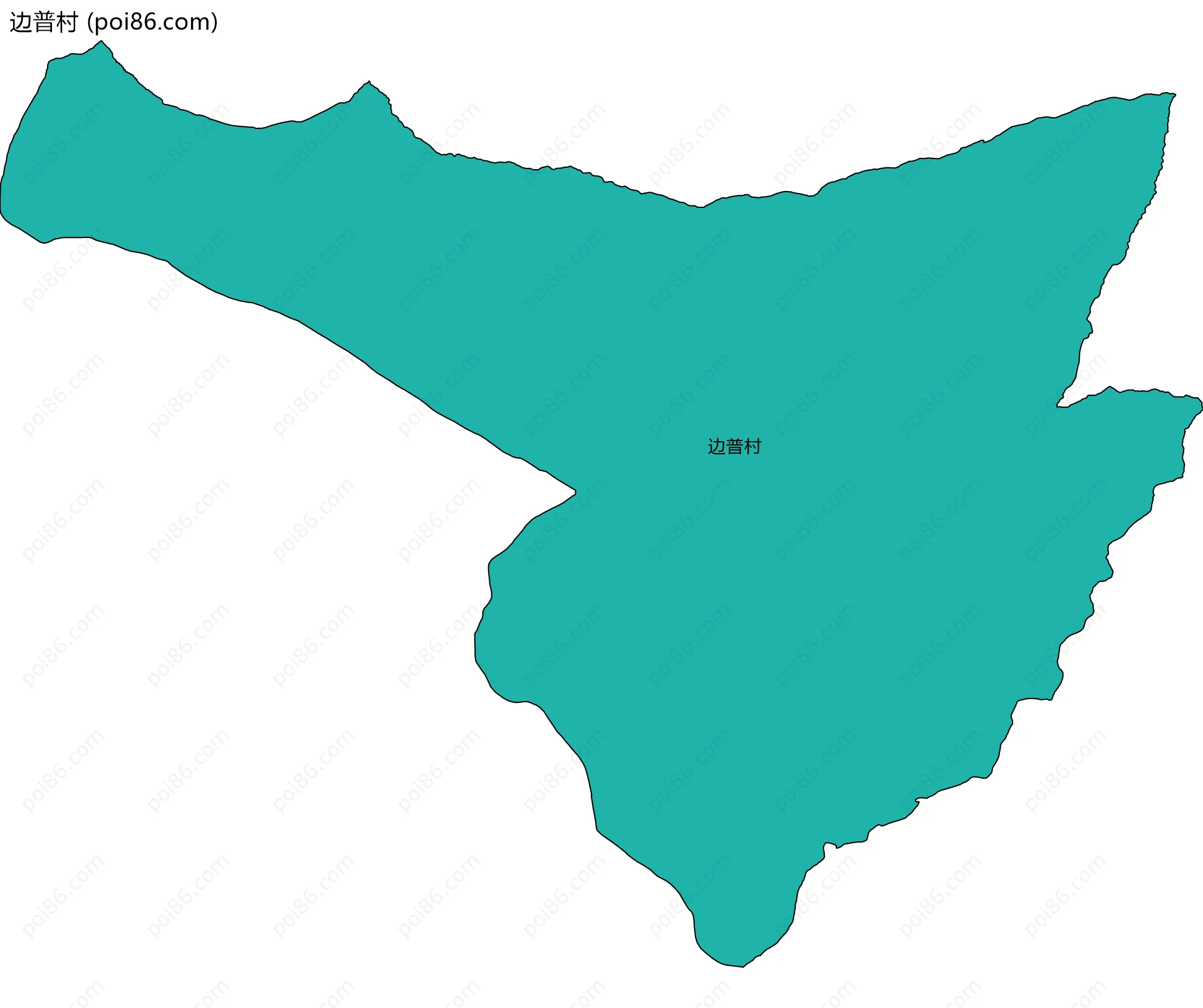 边普村边界地图