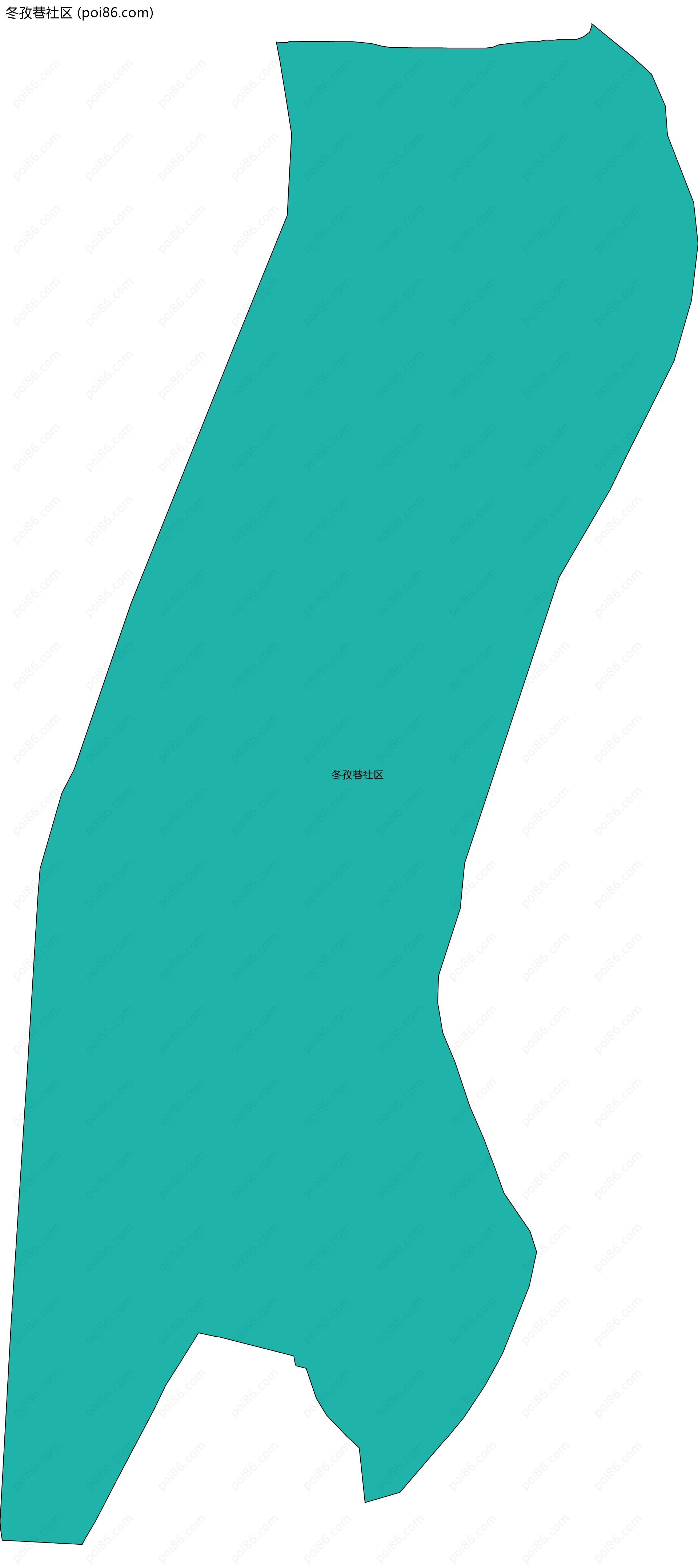 冬孜巷社区边界地图