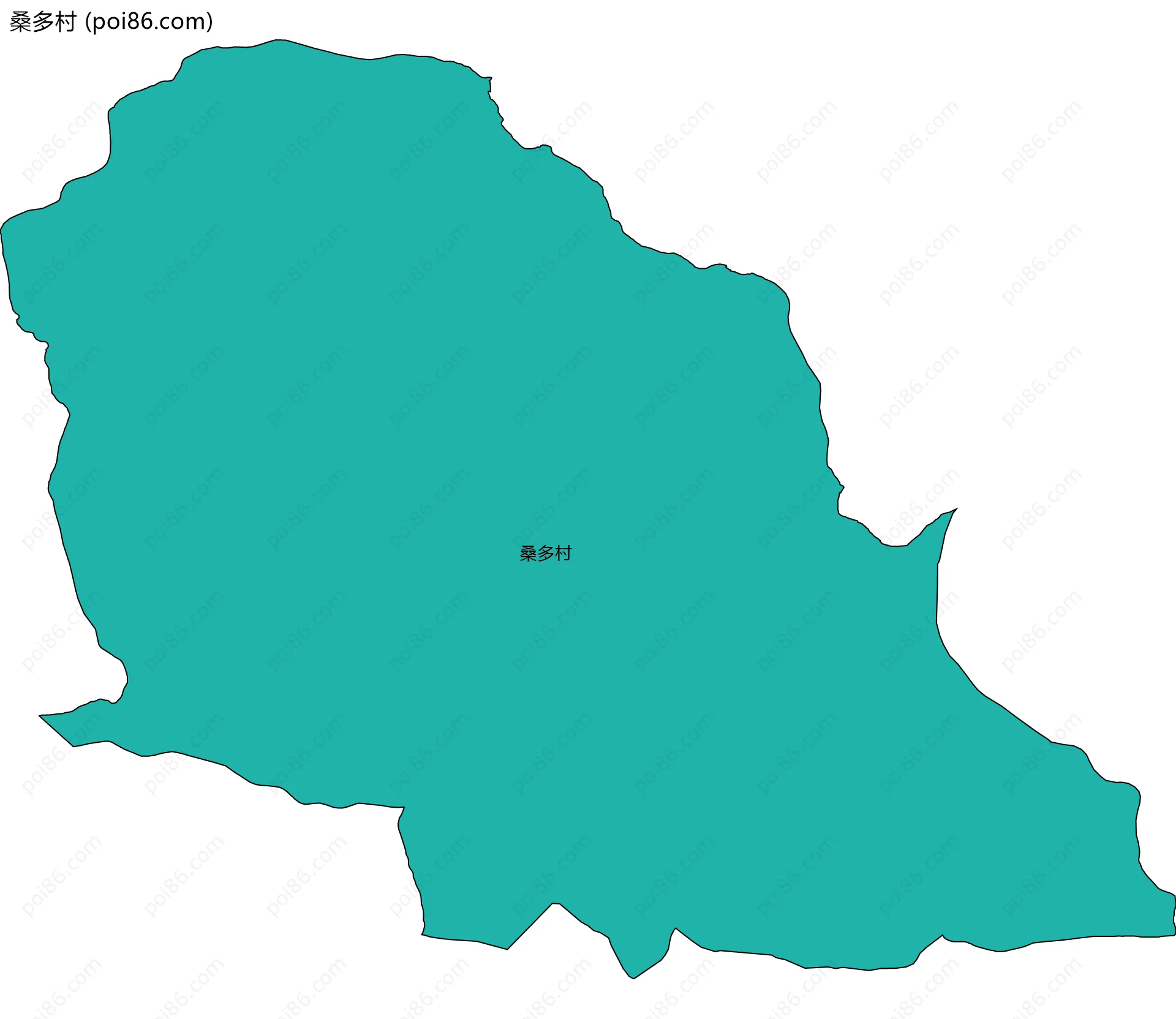 桑多村边界地图