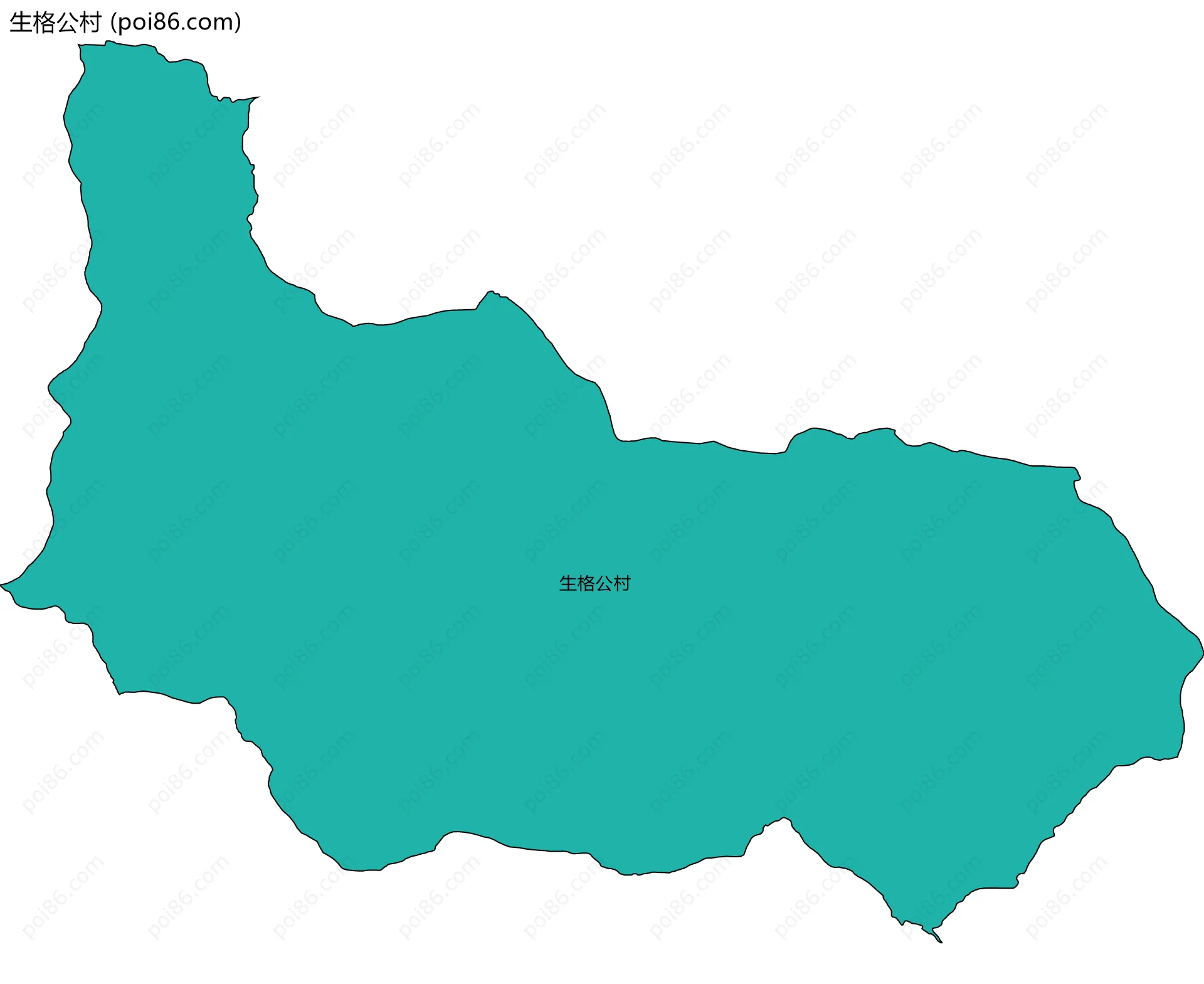 生格公村边界地图