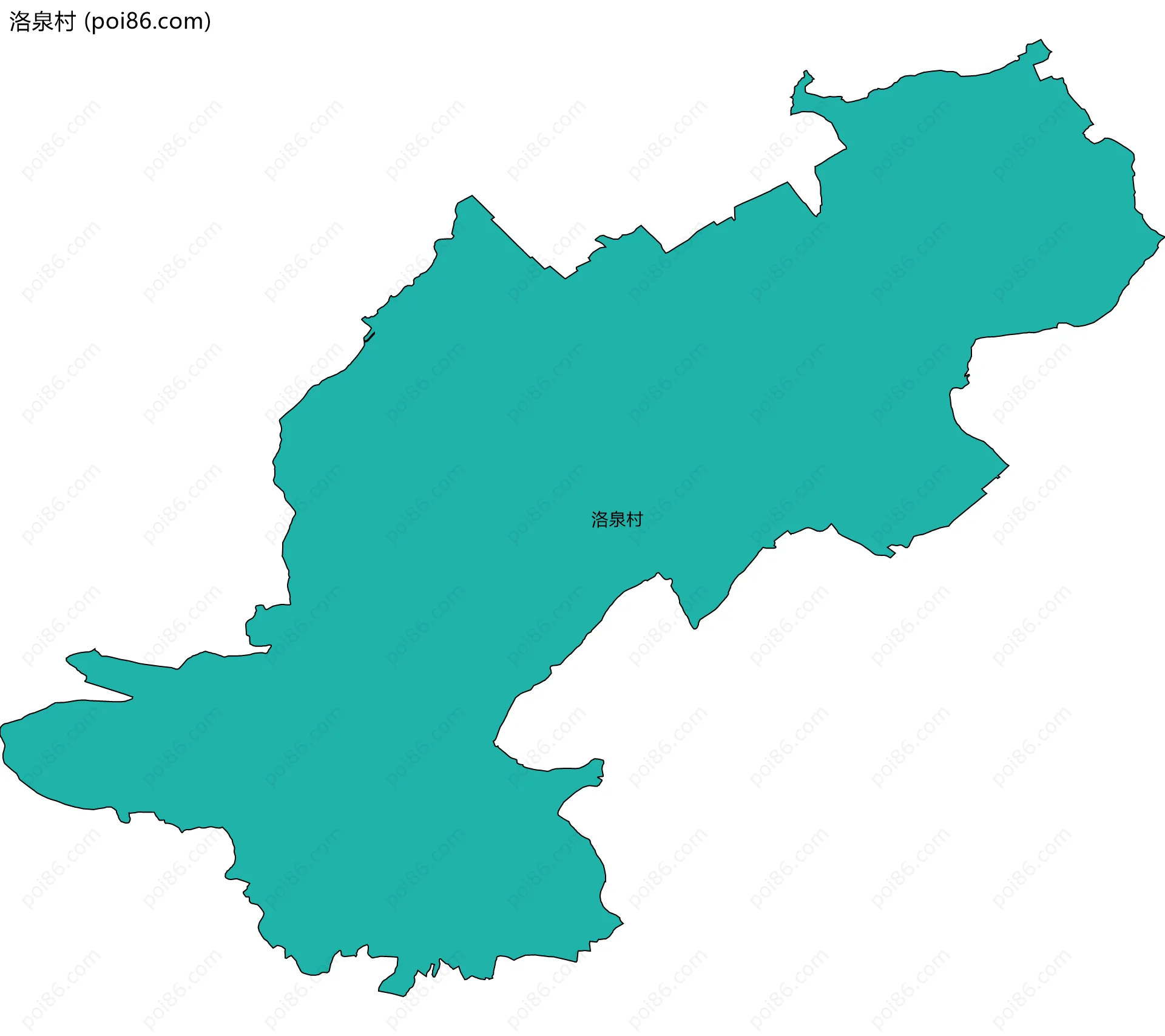 洛泉村边界地图