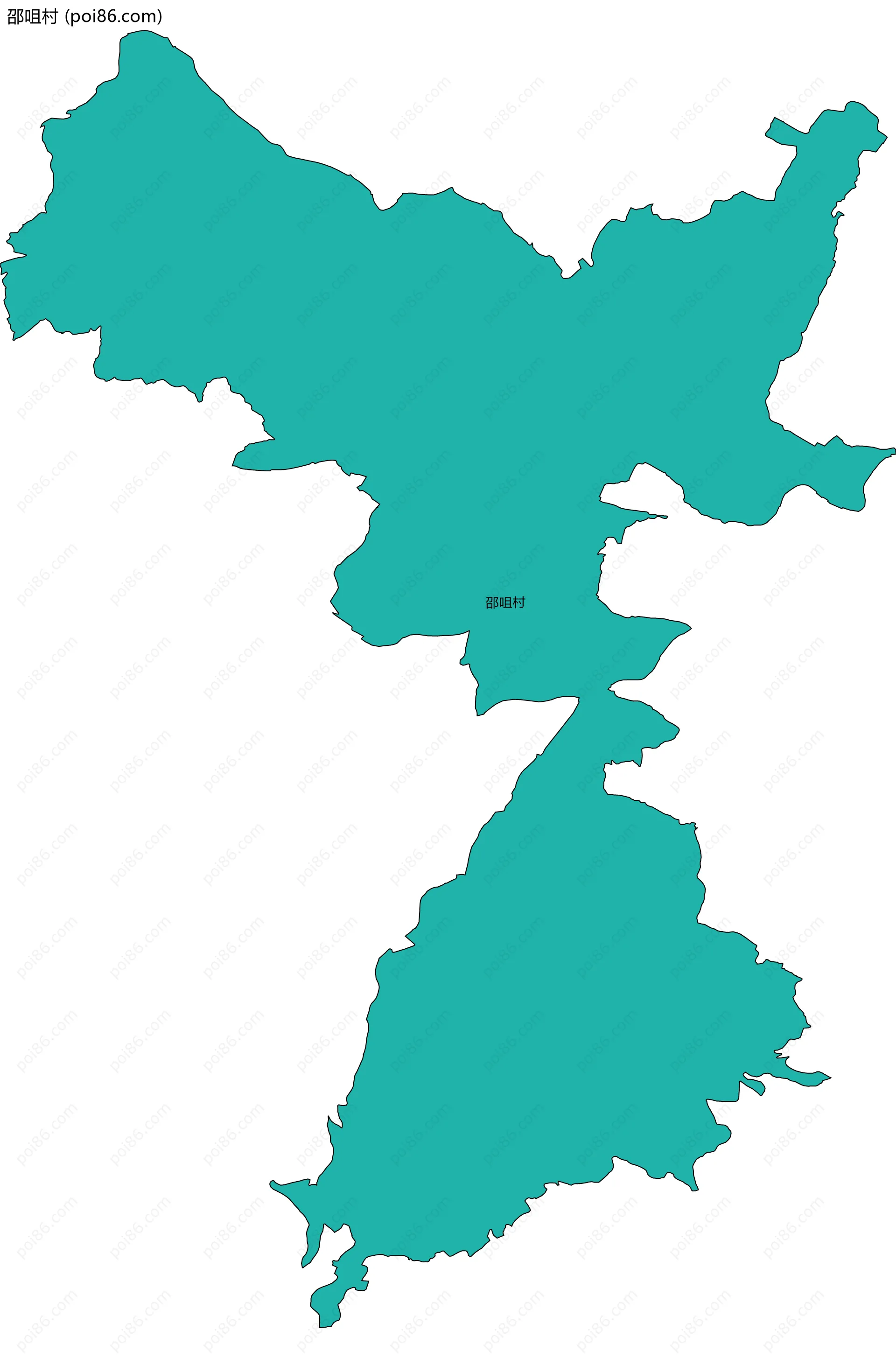 邵咀村边界地图