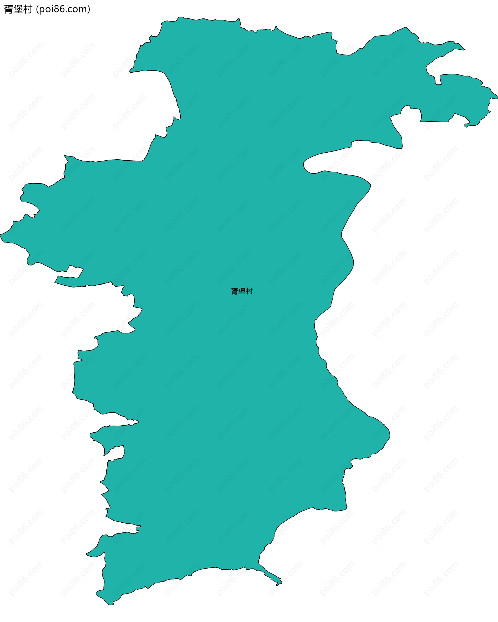 胥堡村边界地图