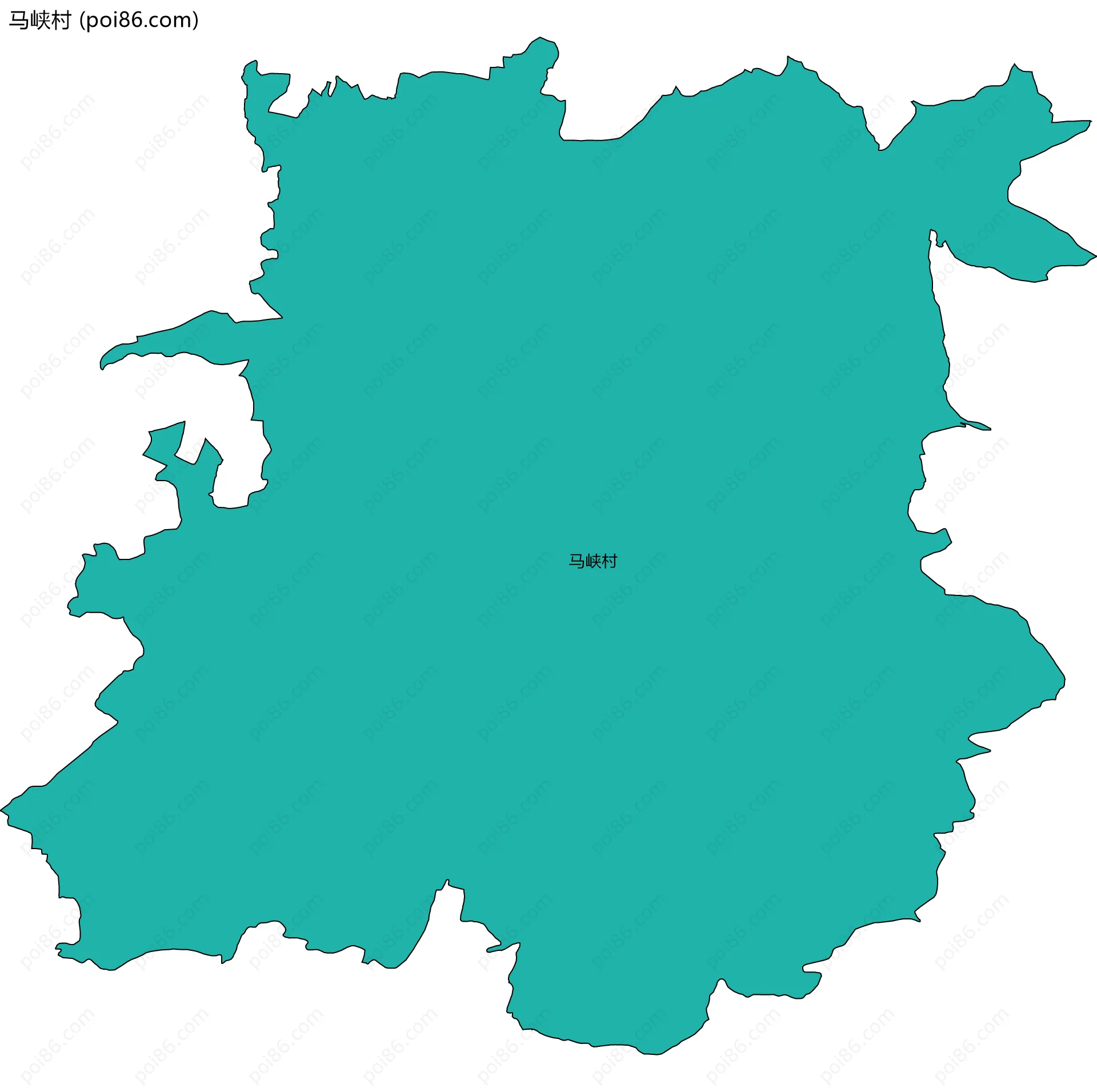 马峡村边界地图