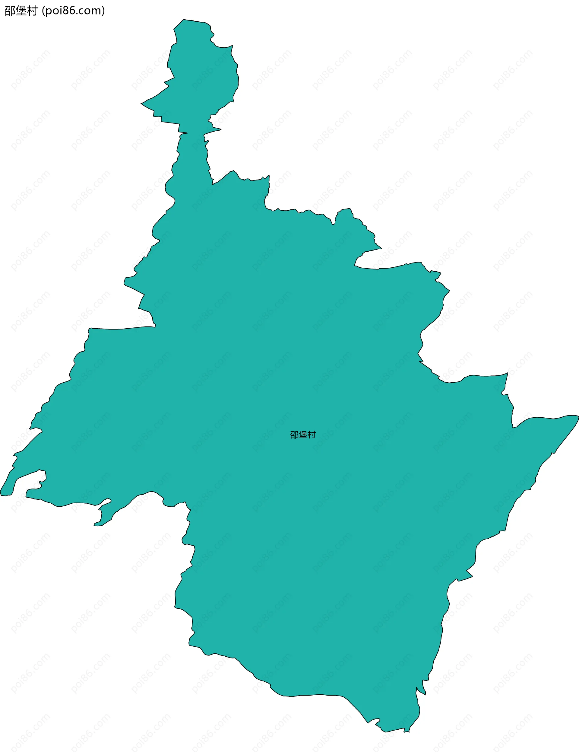 邵堡村边界地图