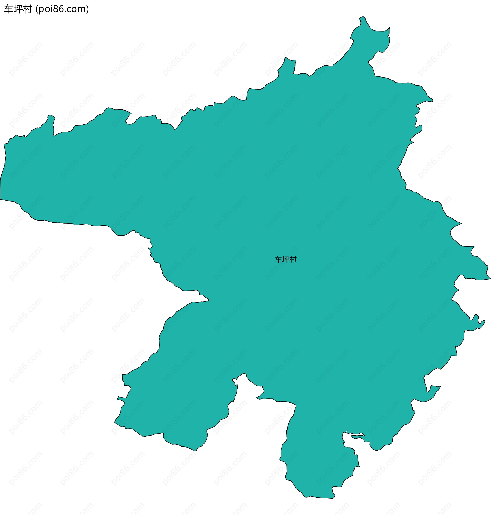 车坪村边界地图