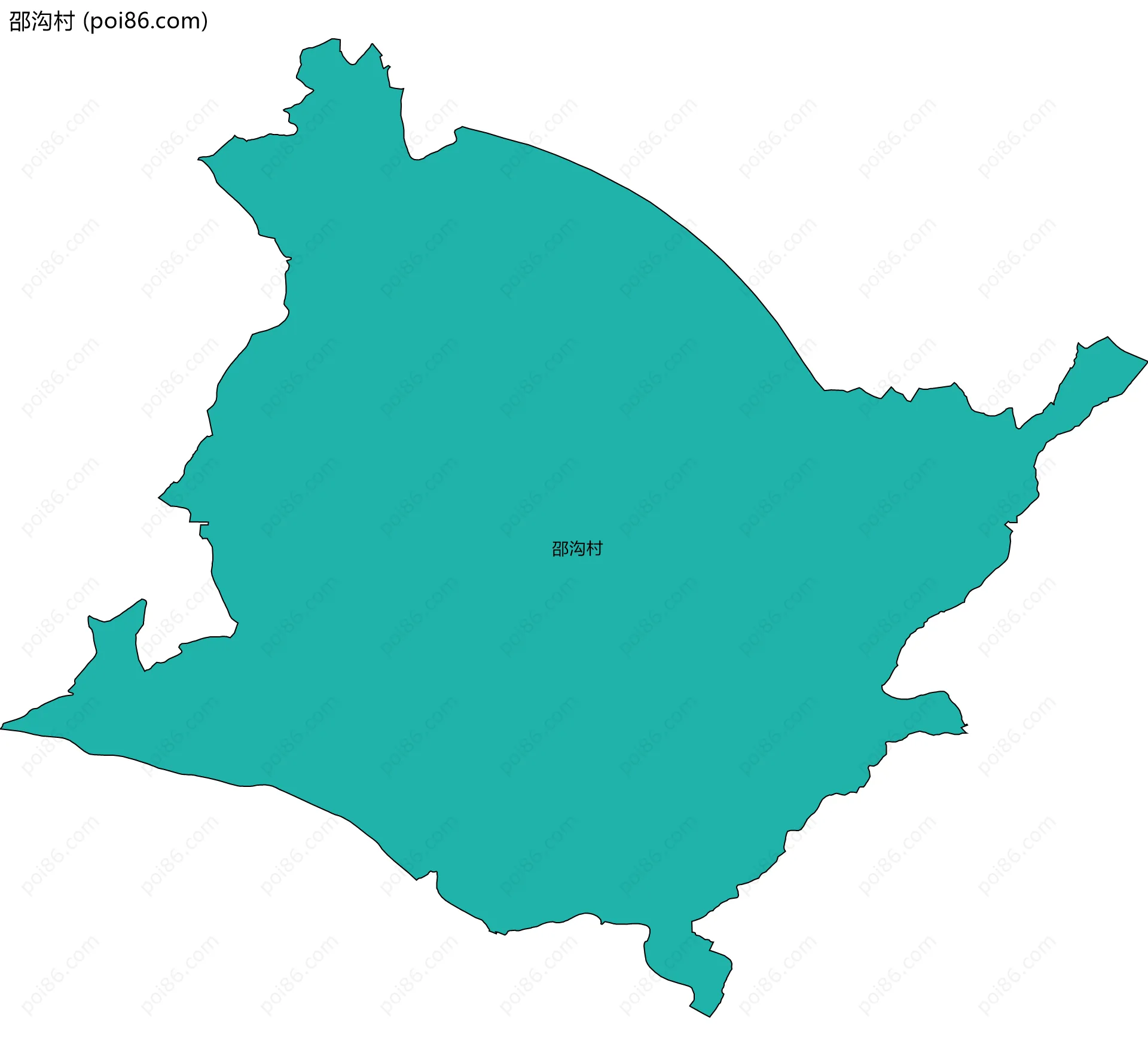 邵沟村边界地图