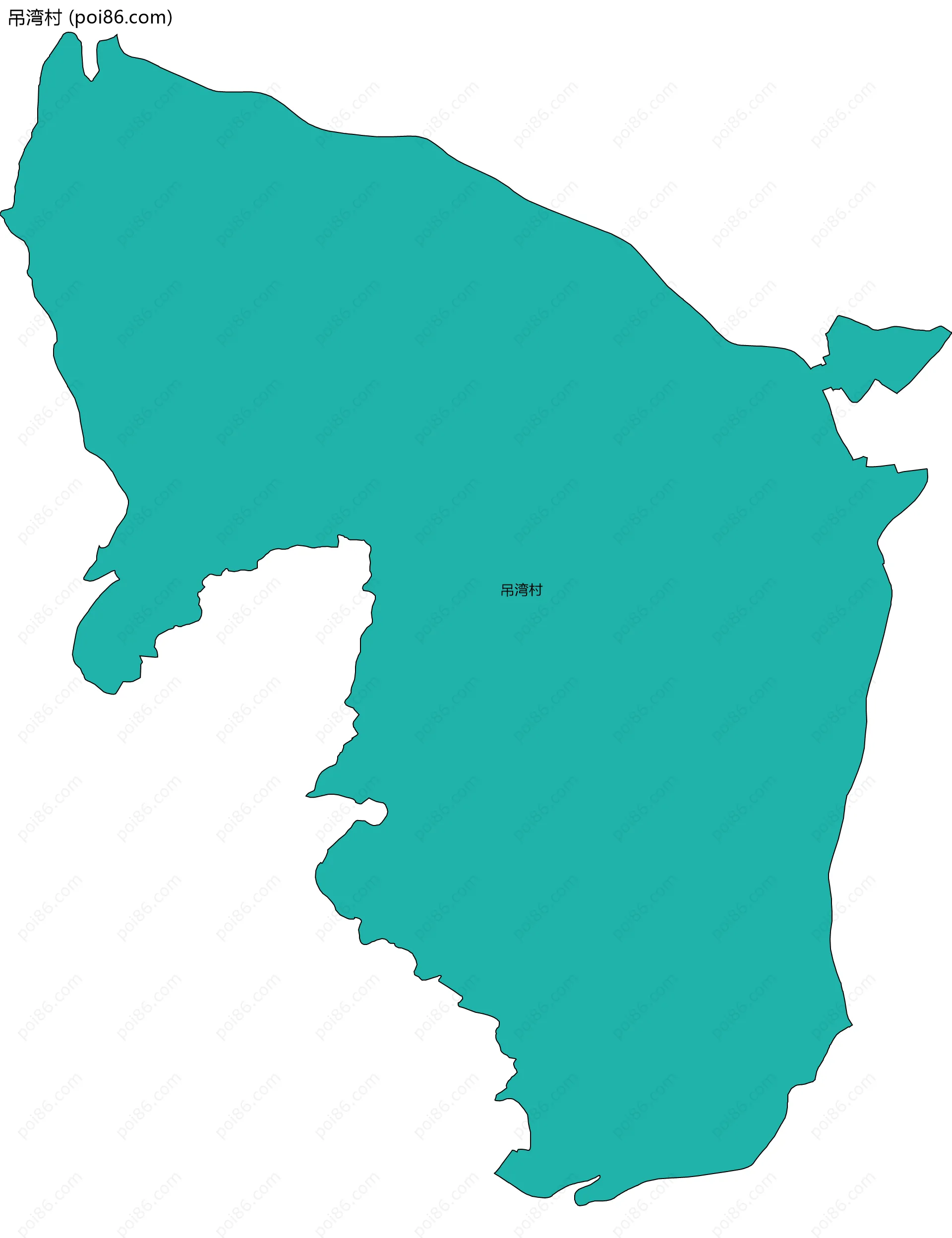 吊湾村边界地图