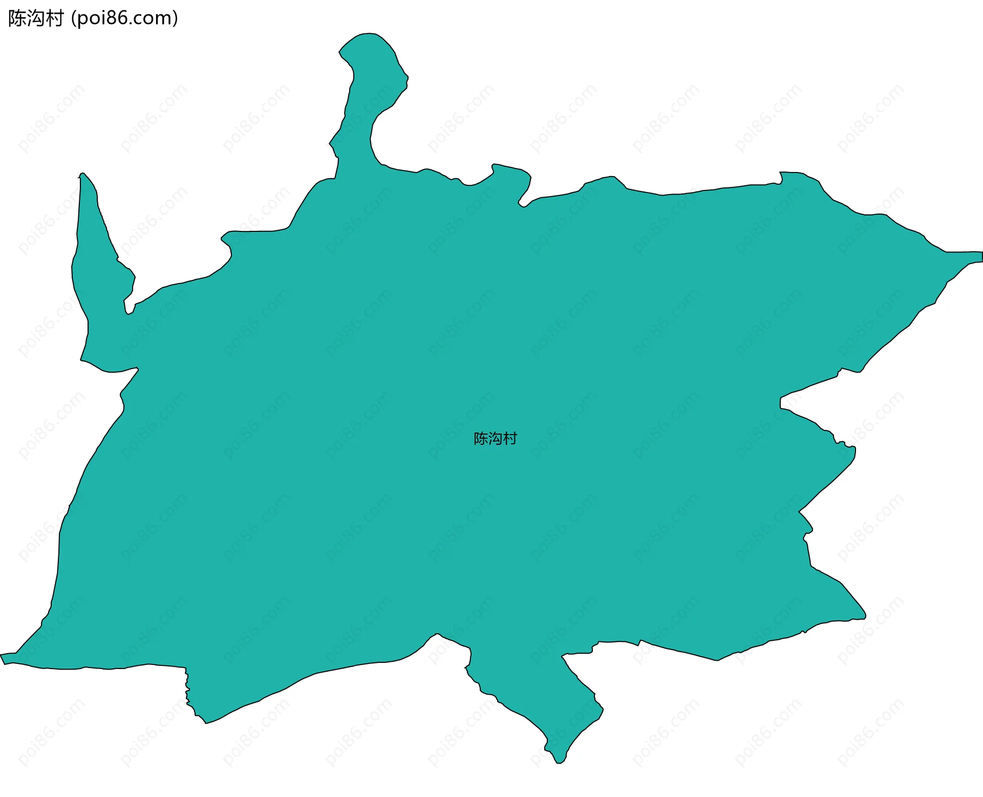 陈沟村边界地图