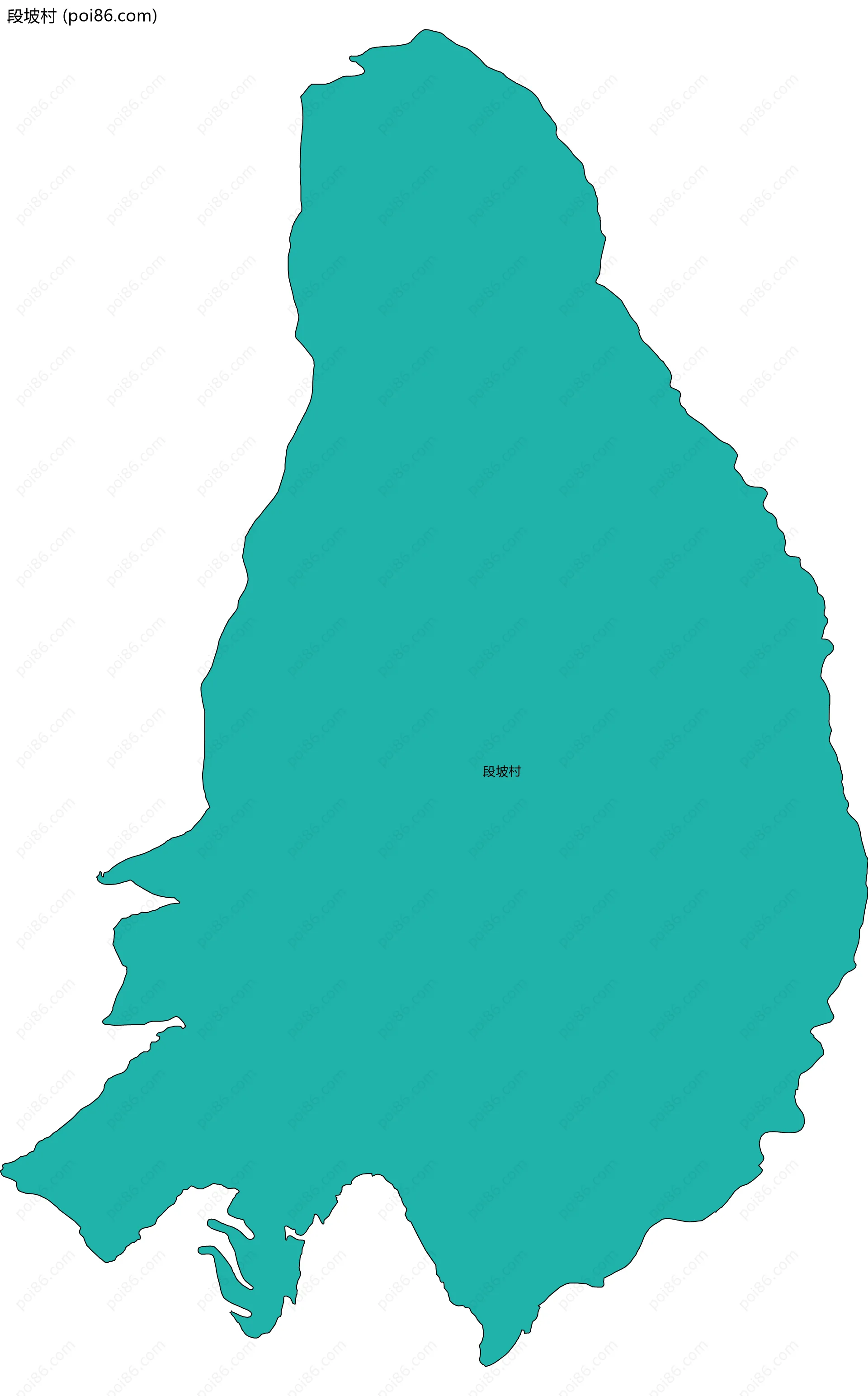 段坡村边界地图