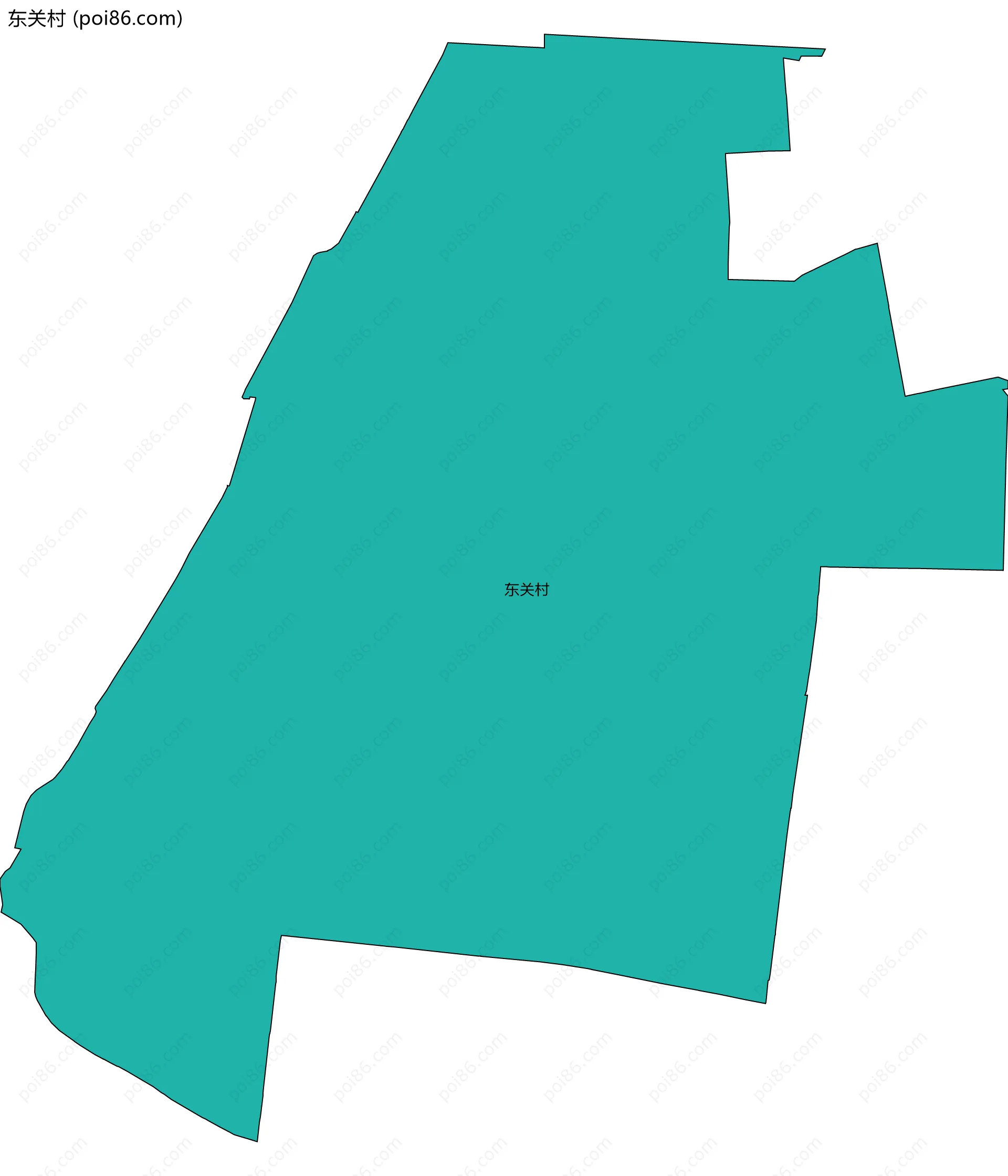 东关村边界地图