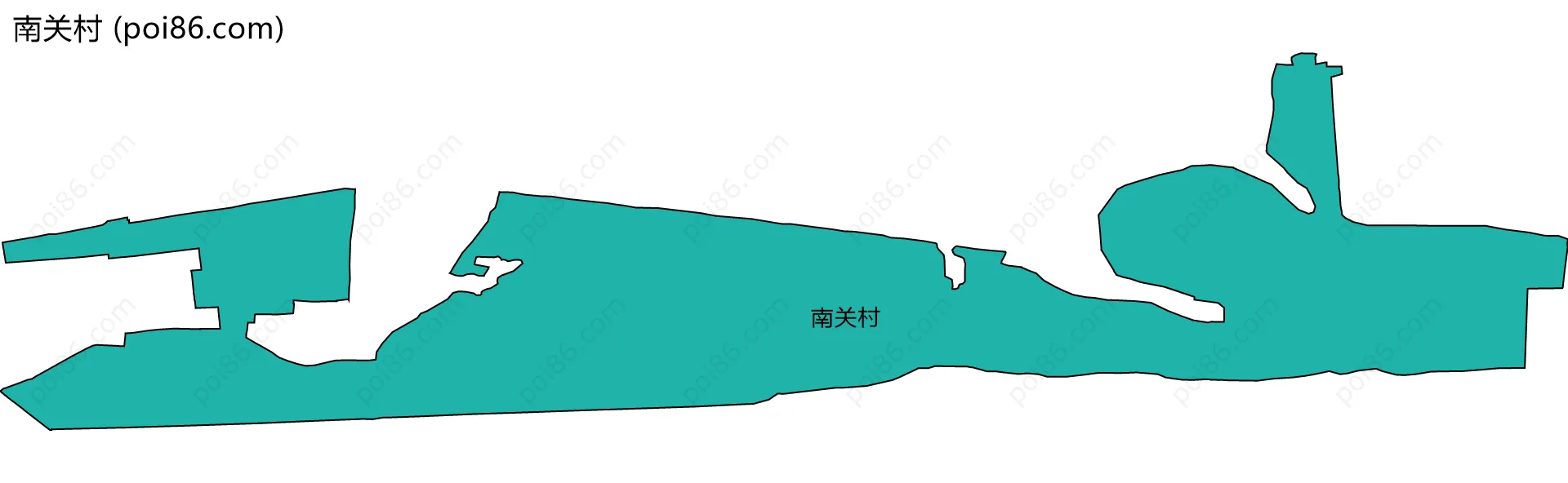 南关村边界地图
