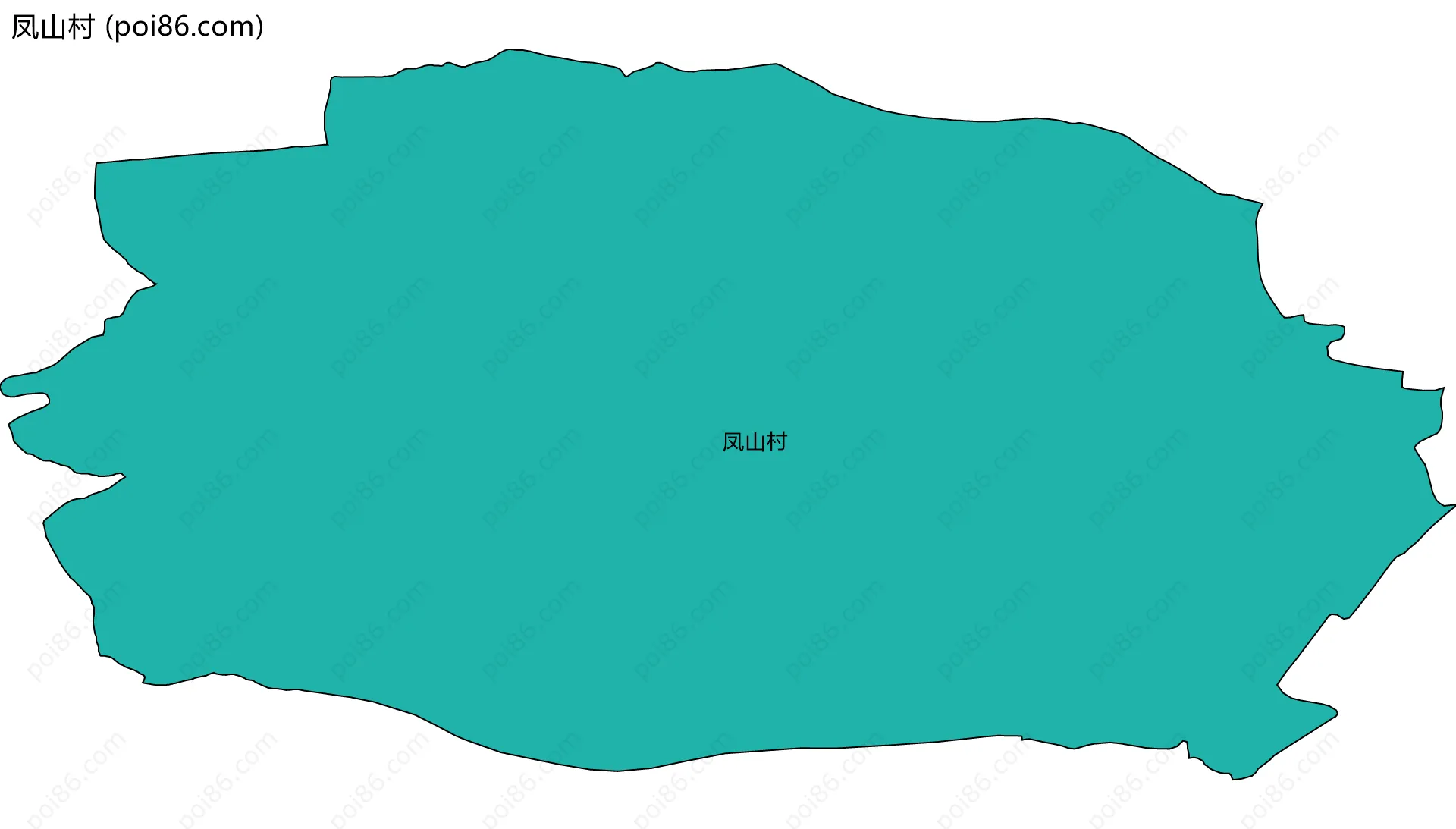 凤山村边界地图