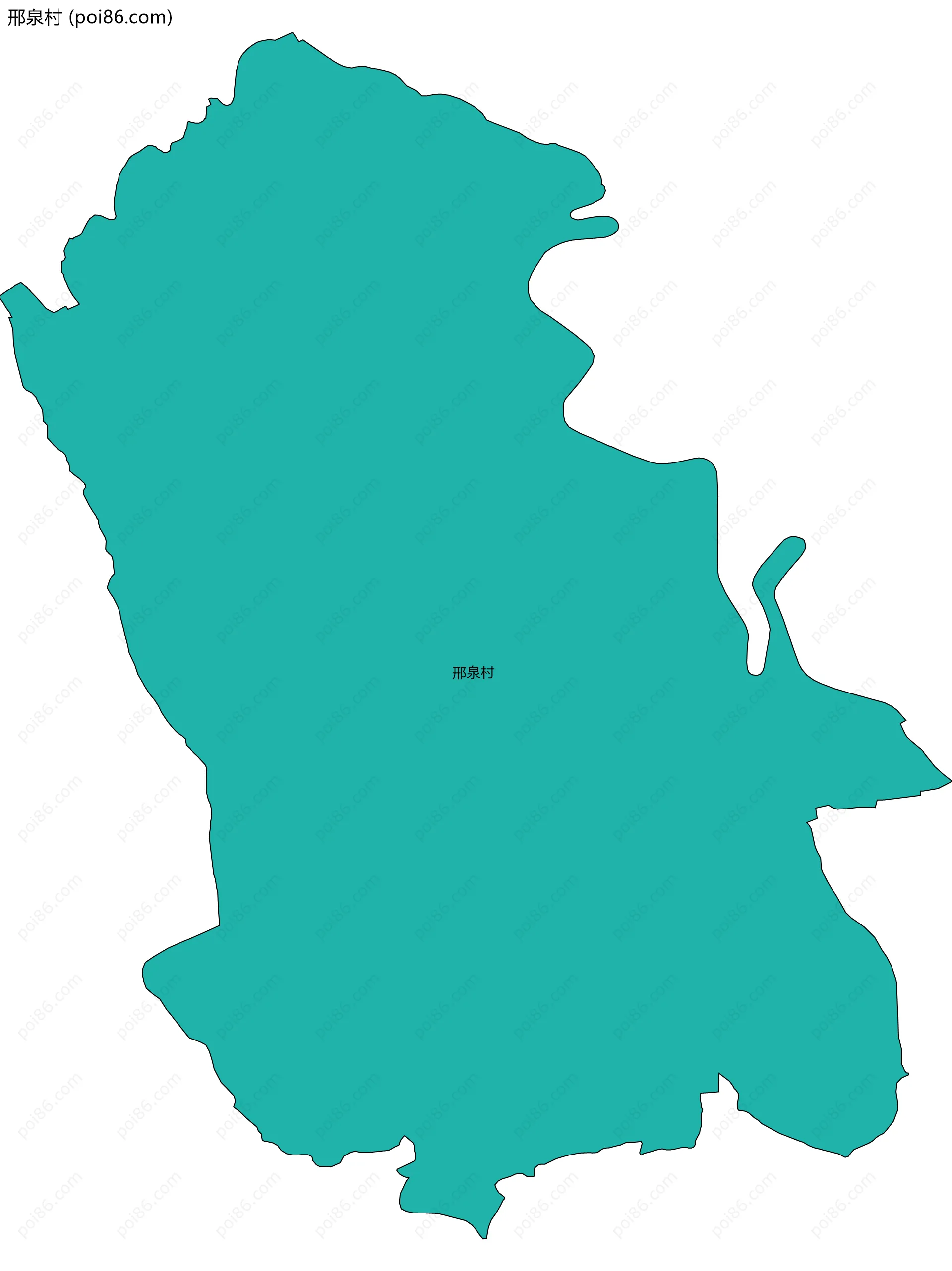 邢泉村边界地图