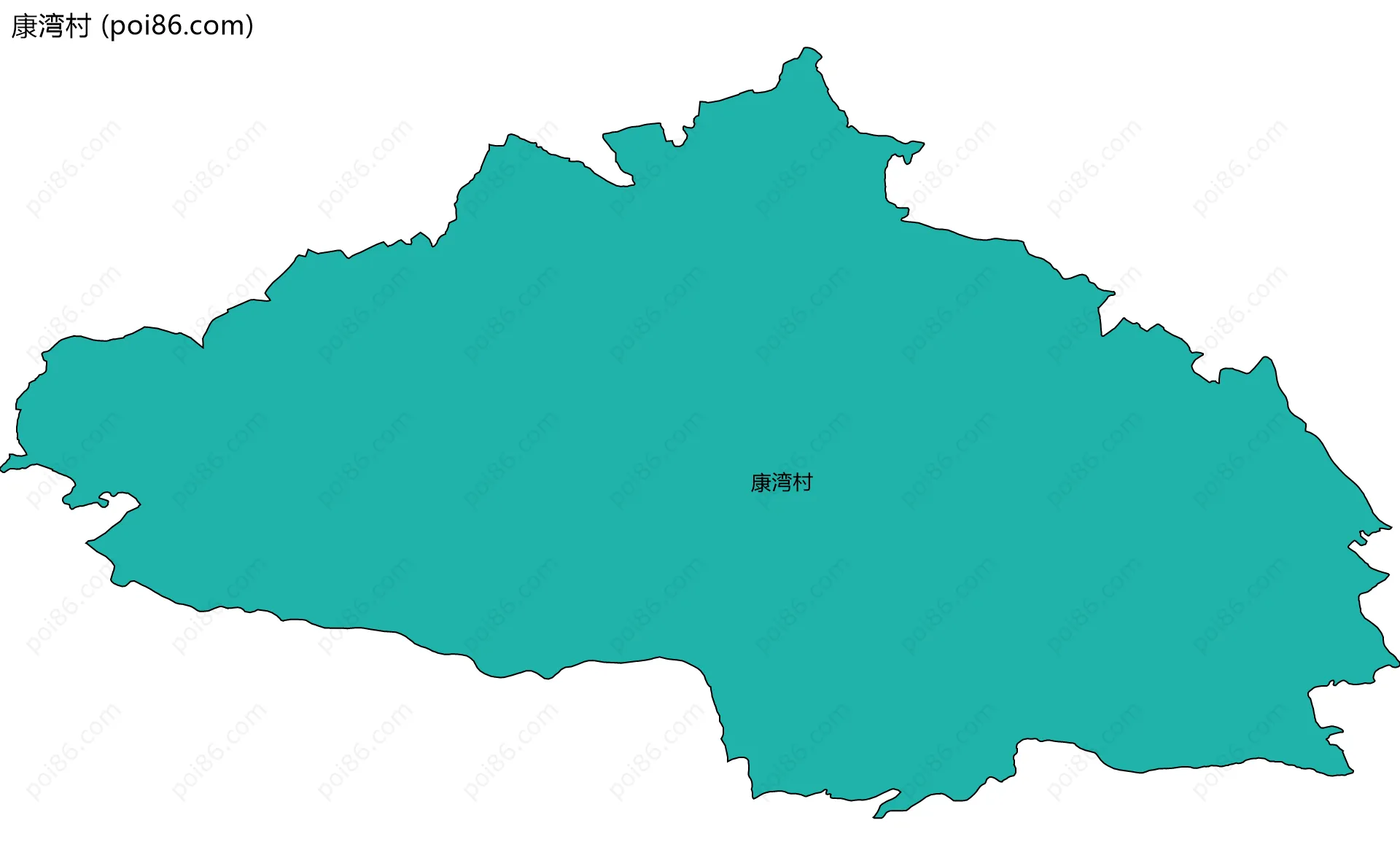 康湾村边界地图